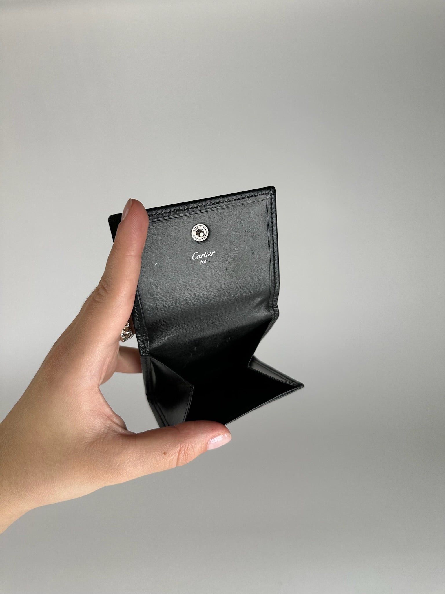 Cartier Vintage Leather Coin Case Black Size ONE SIZE - 3 Thumbnail