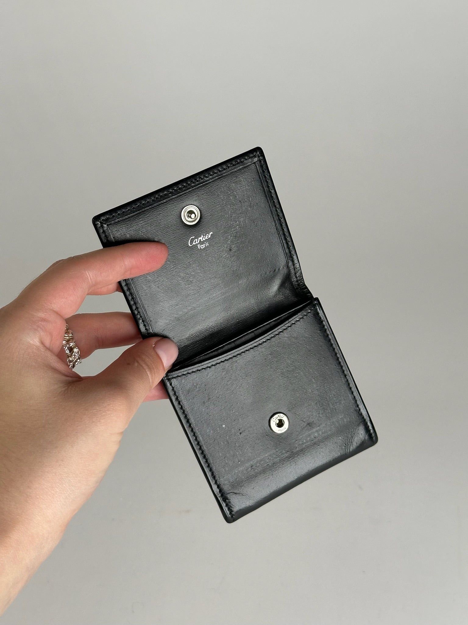 Cartier Vintage Leather Coin Case Black Size ONE SIZE - 5 Thumbnail