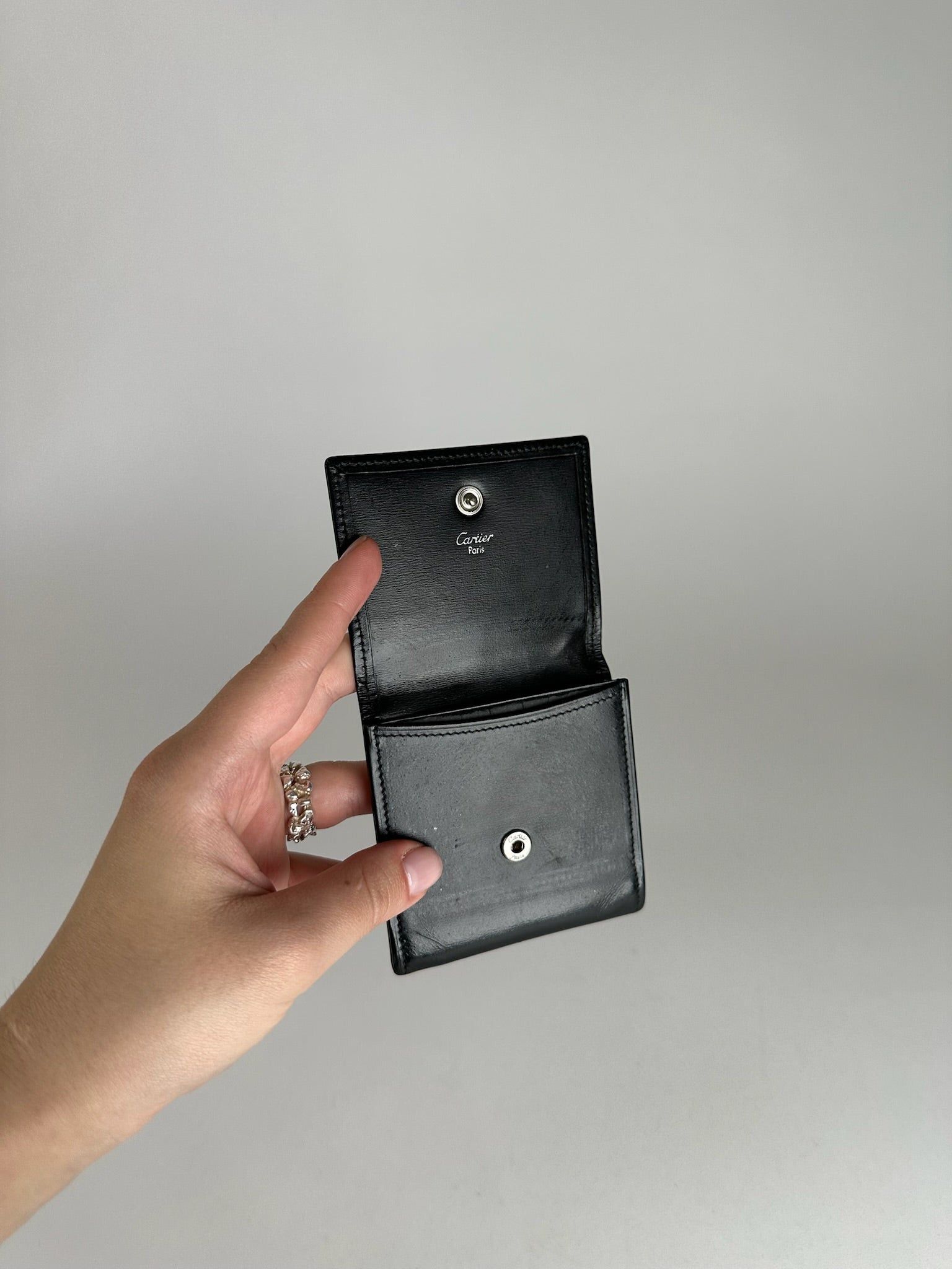 Cartier Vintage Leather Coin Case Black Size ONE SIZE - 7 Thumbnail