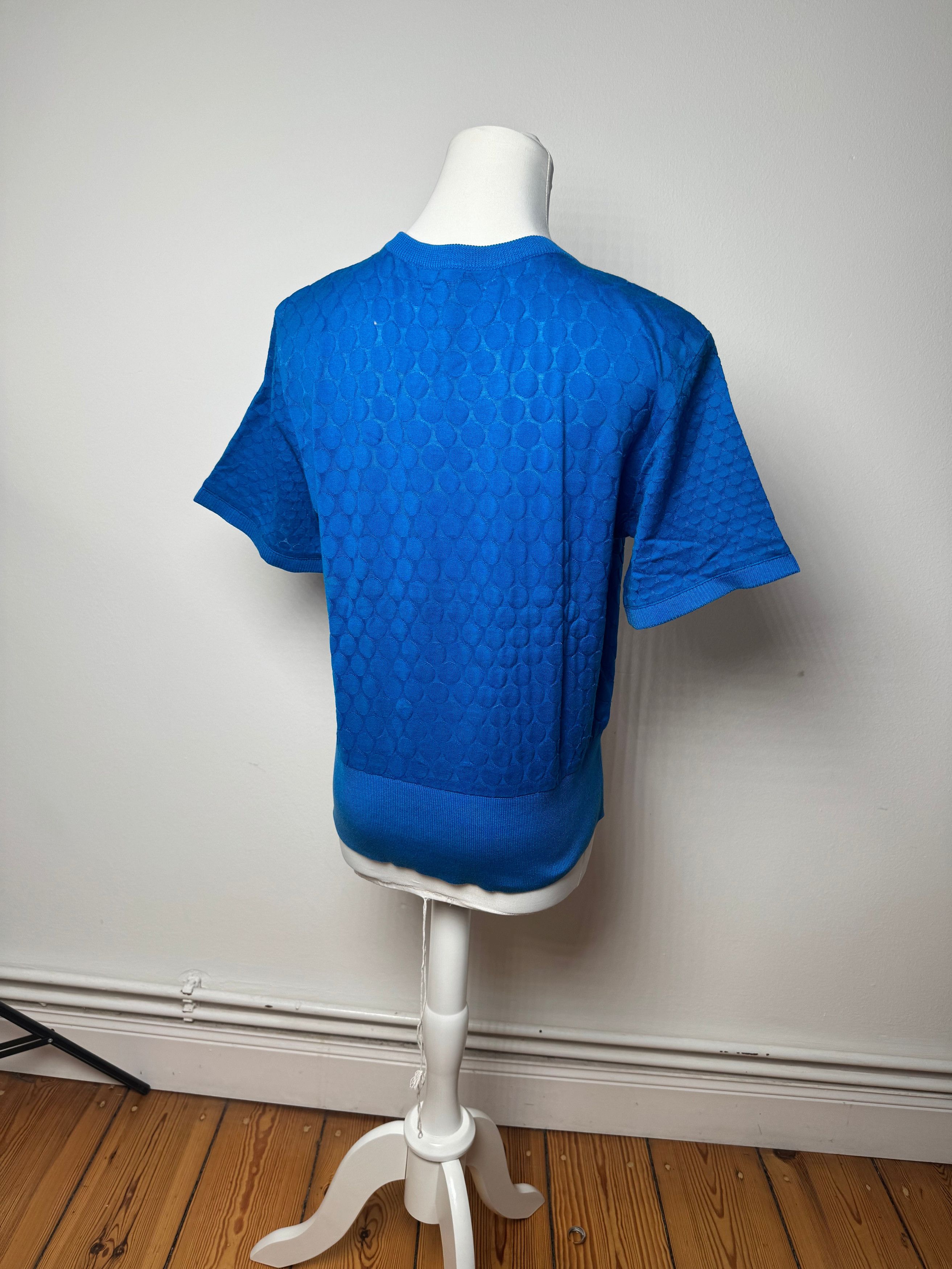 Dior Vintage Short Sleeve Sweater Blue M Size L / US 10 / IT 46 - 3 Thumbnail