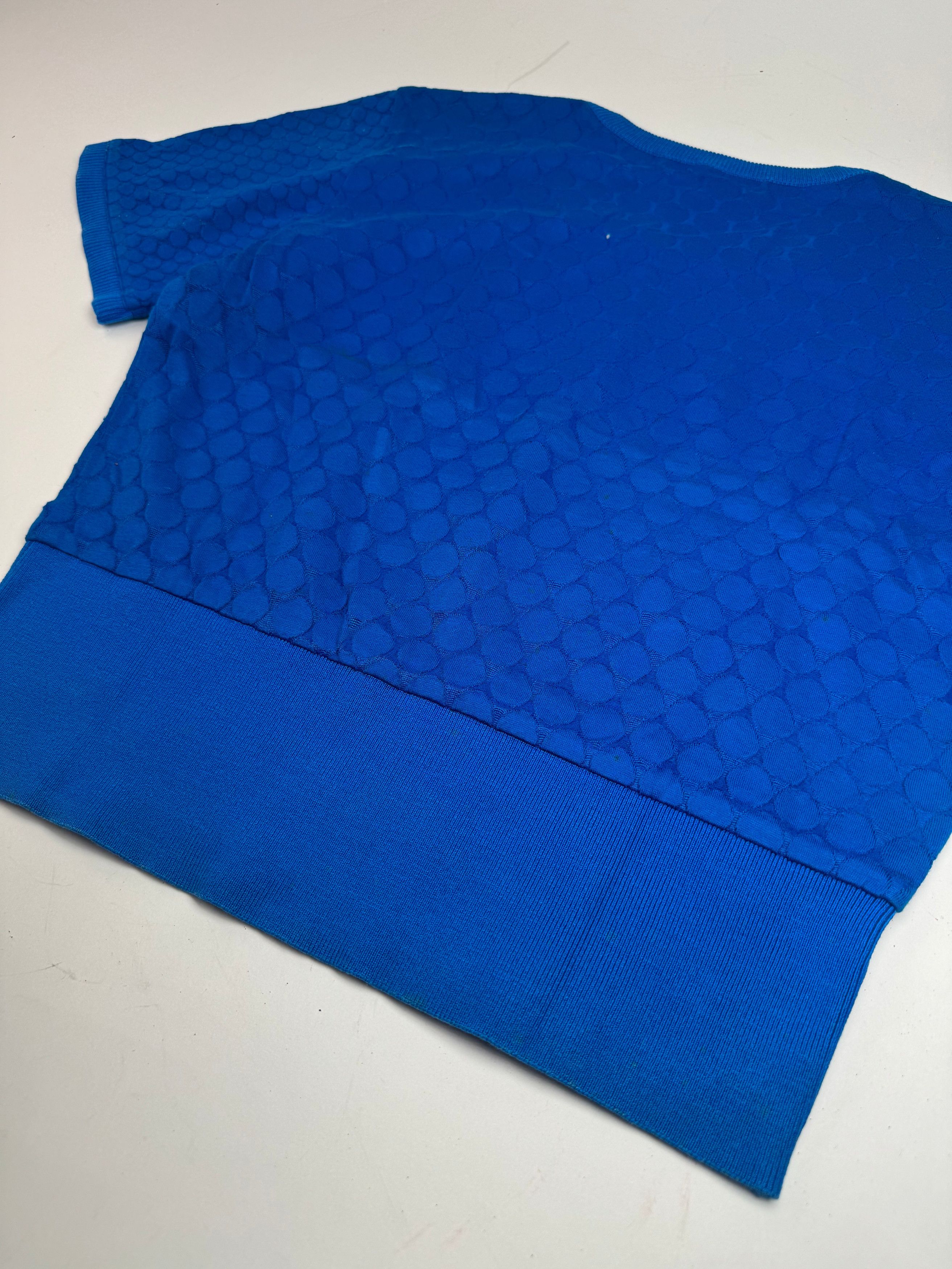 Dior Vintage Short Sleeve Sweater Blue M Size L / US 10 / IT 46 - 9 Thumbnail