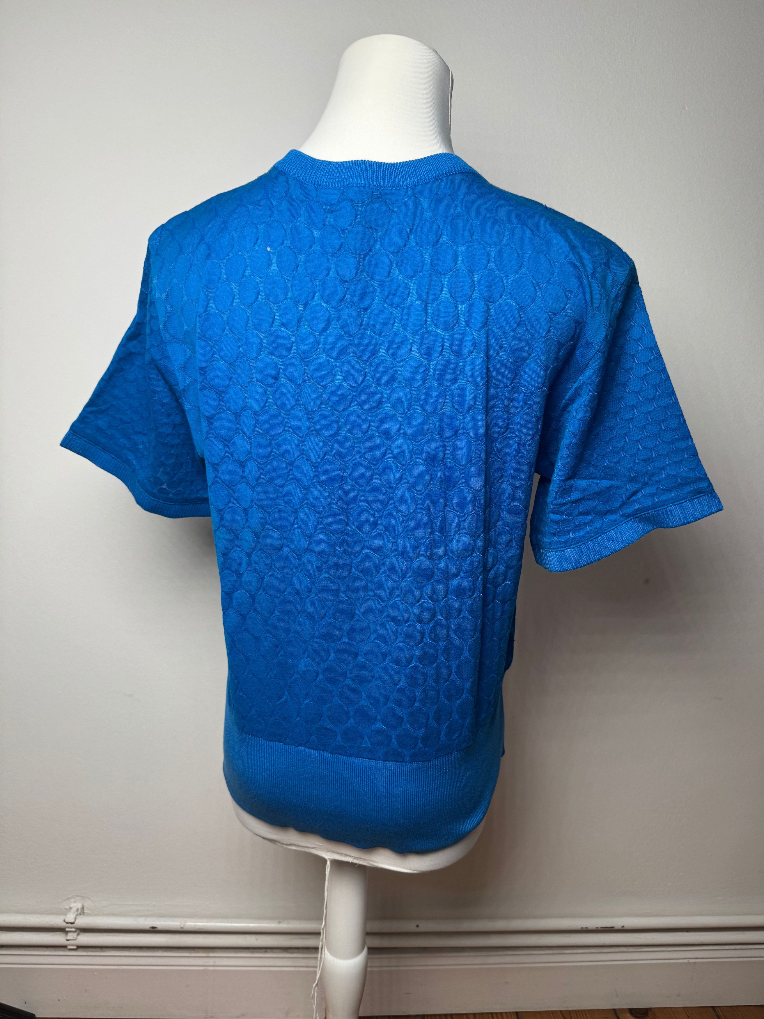 Dior Vintage Short Sleeve Sweater Blue M Size L / US 10 / IT 46 - 15 Thumbnail