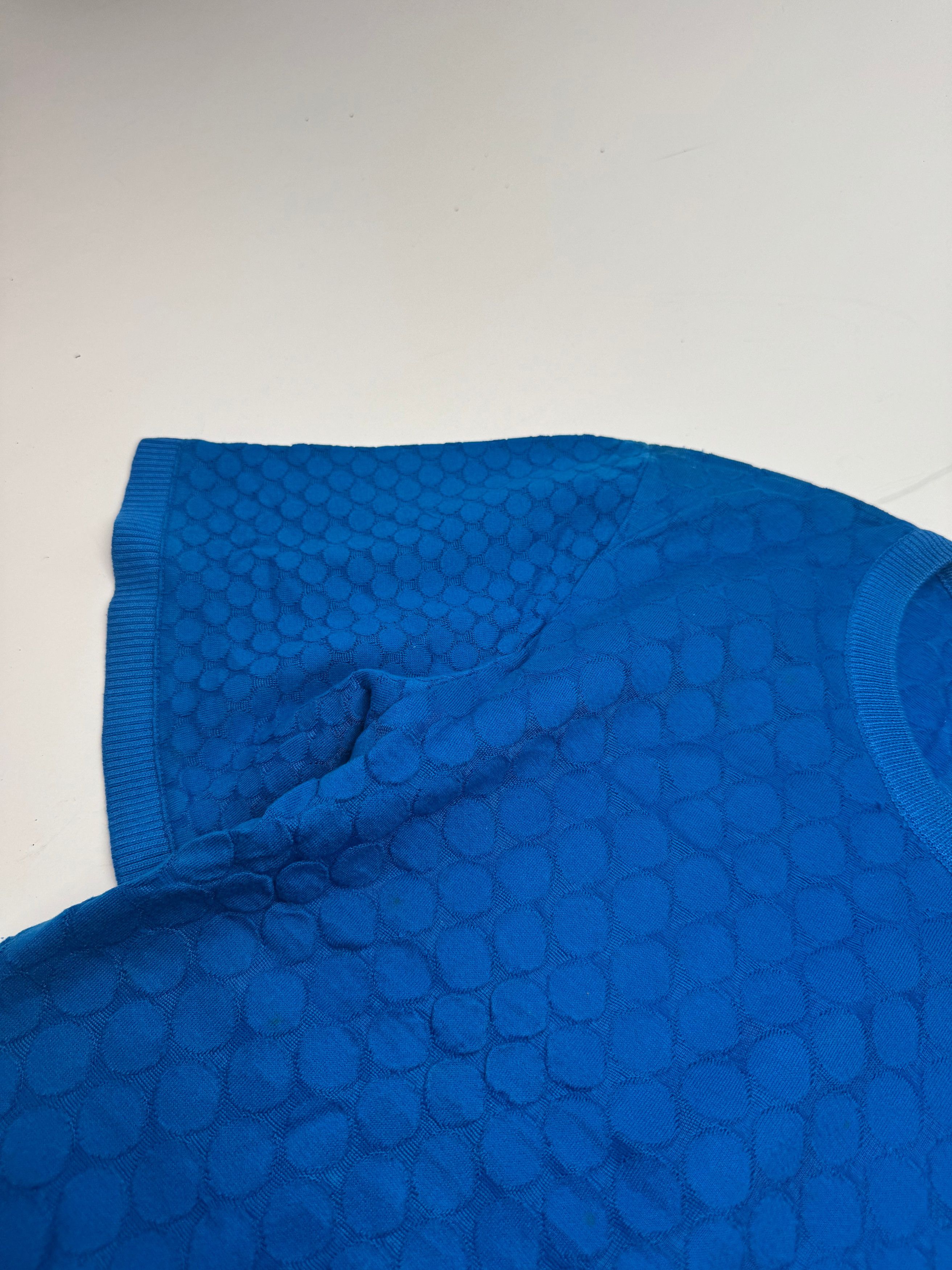 Dior Vintage Short Sleeve Sweater Blue M Size L / US 10 / IT 46 - 6 Thumbnail