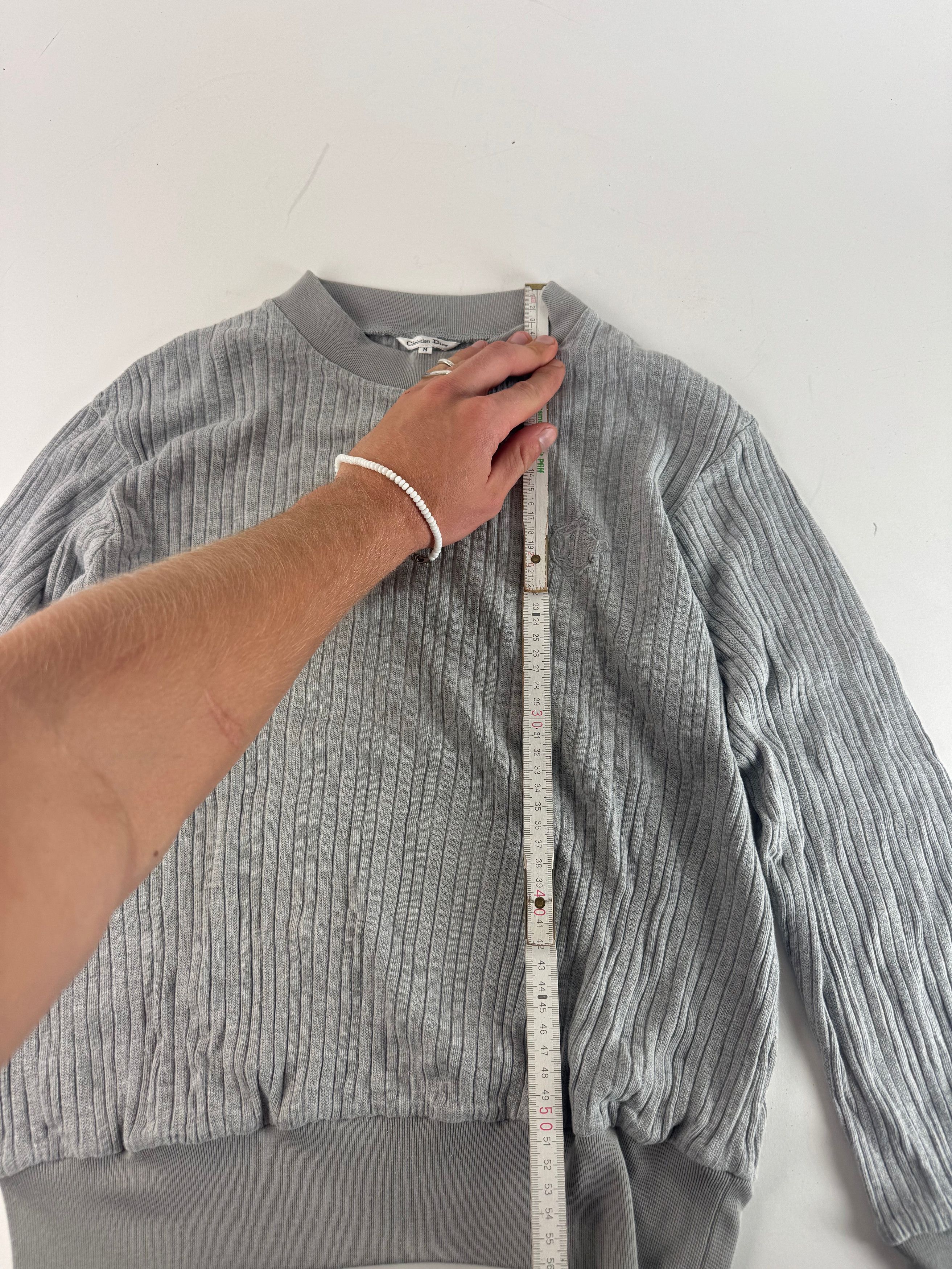 Dior Vintage Crewneck Sweater Grey M Size M / US 6-8 / IT 42-44 - 6 Thumbnail