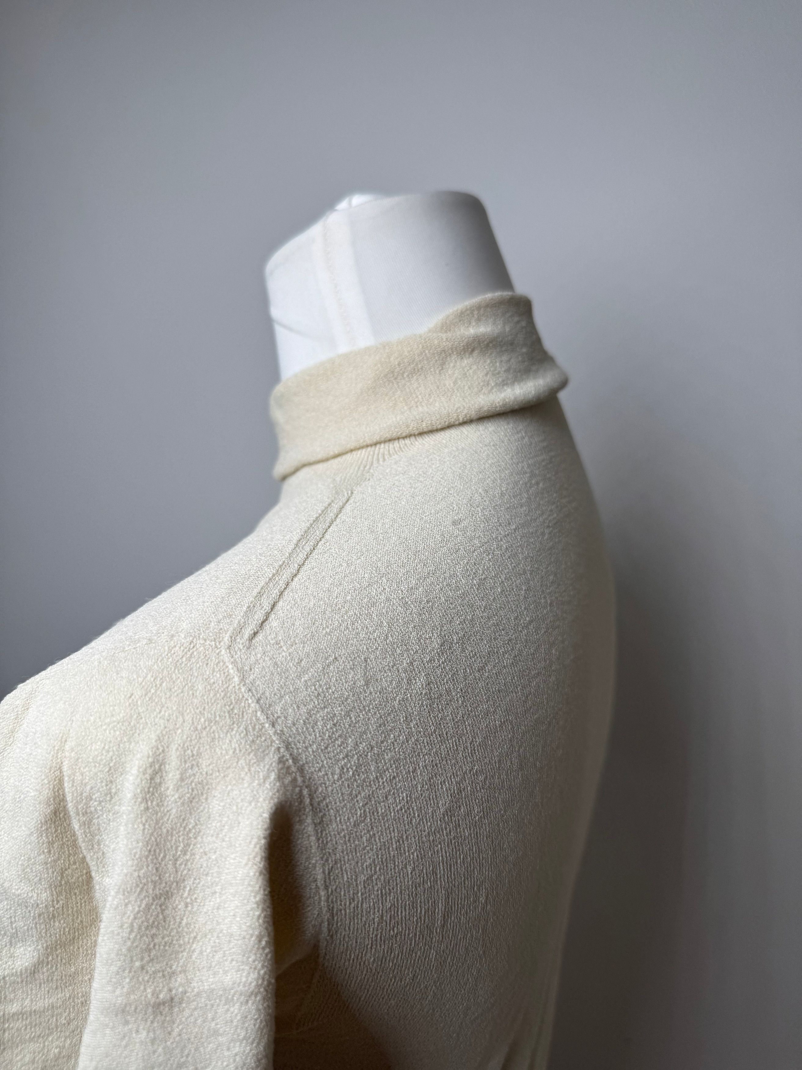 Issey Miyake Vintage Turtleneck Top Beige 38/M Size M / US 6-8 / IT 42-44 - 3 Thumbnail