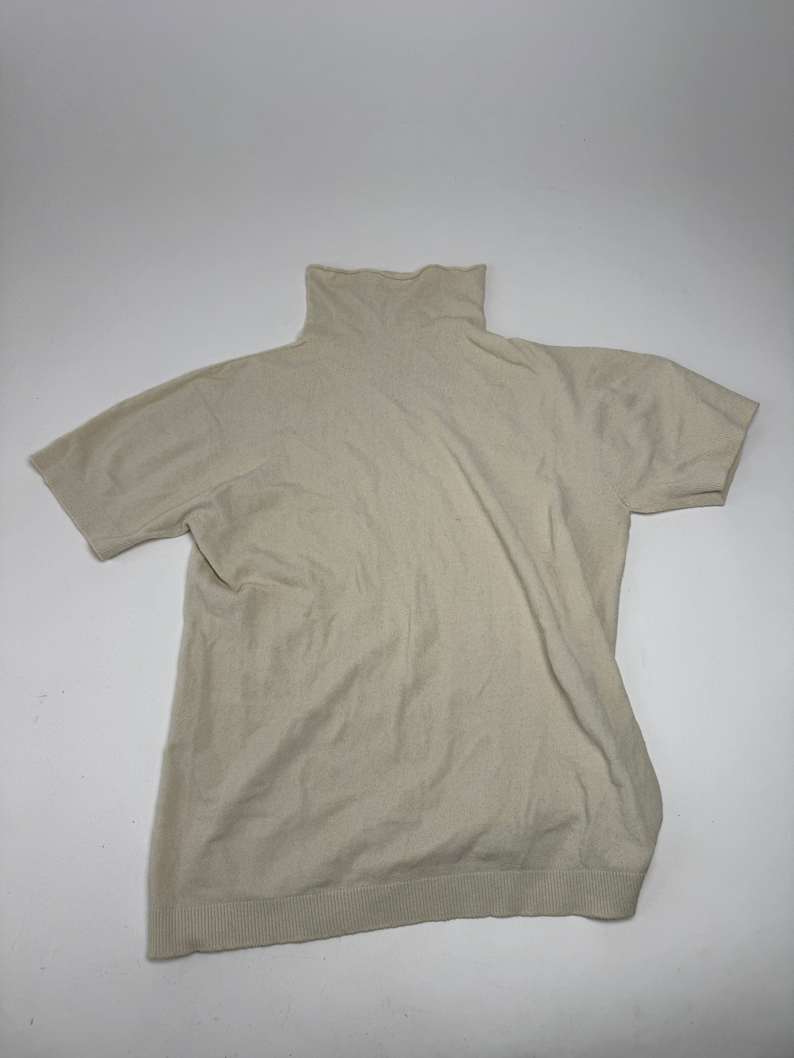 Issey Miyake Vintage Turtleneck Top Beige 38/M Size M / US 6-8 / IT 42-44 - 5 Thumbnail