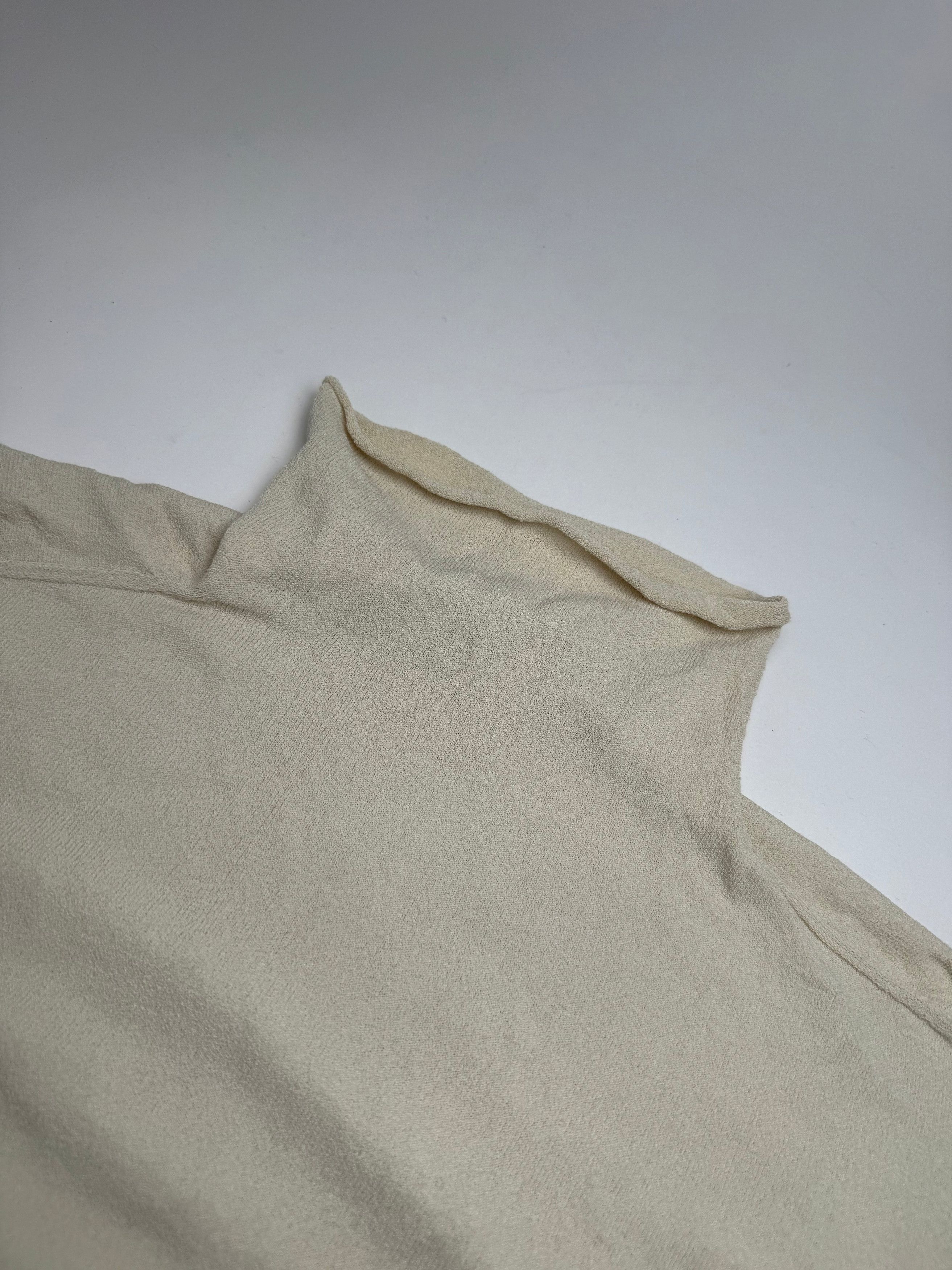Issey Miyake Vintage Turtleneck Top Beige 38/M Size M / US 6-8 / IT 42-44 - 11 Thumbnail