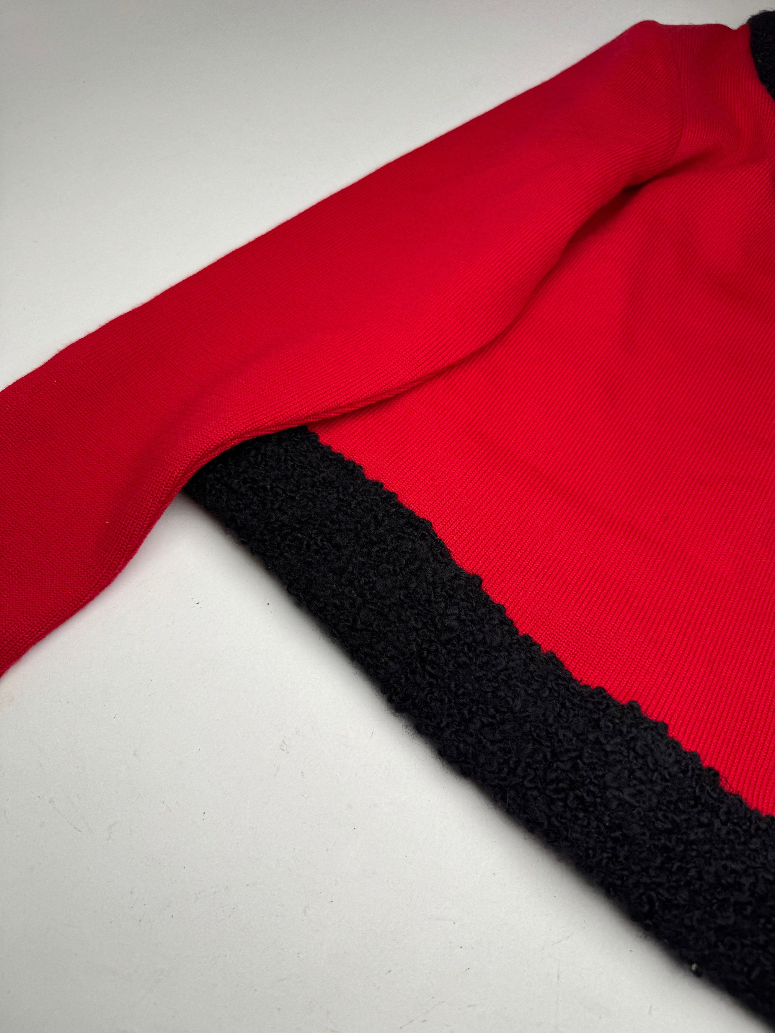 Courreges Vintage Wool Sweater Red Black M Size M / US 6-8 / IT 42-44 - 13 Thumbnail
