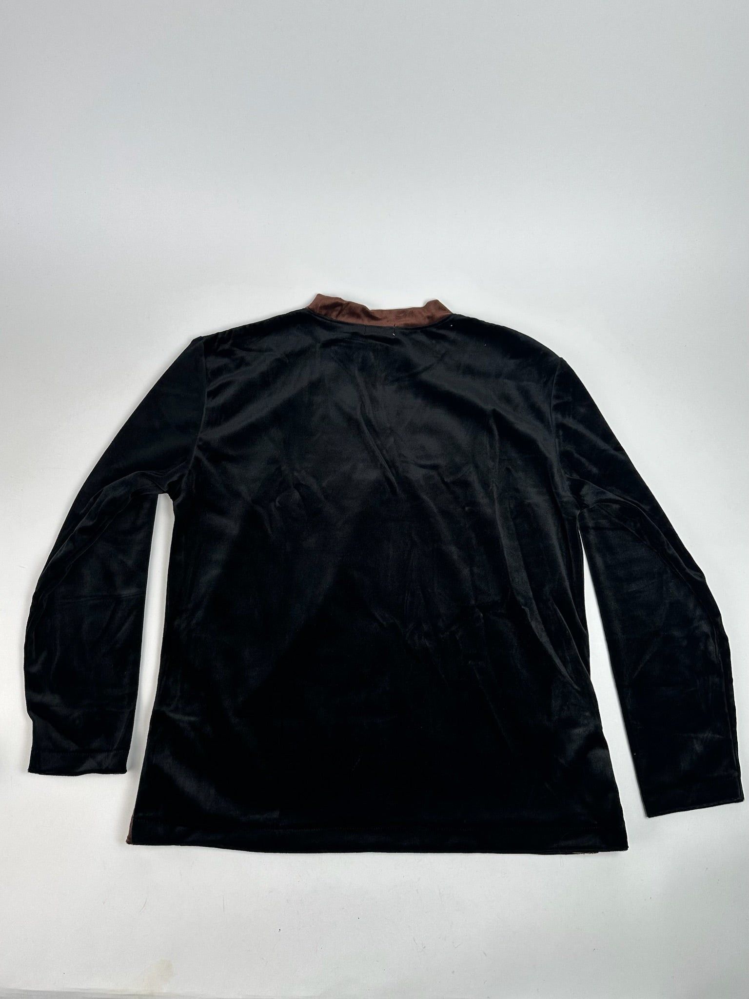 Courreges Vintage samt Sweater black brown Size S / US 4 / IT 40 - 2 Thumbnail