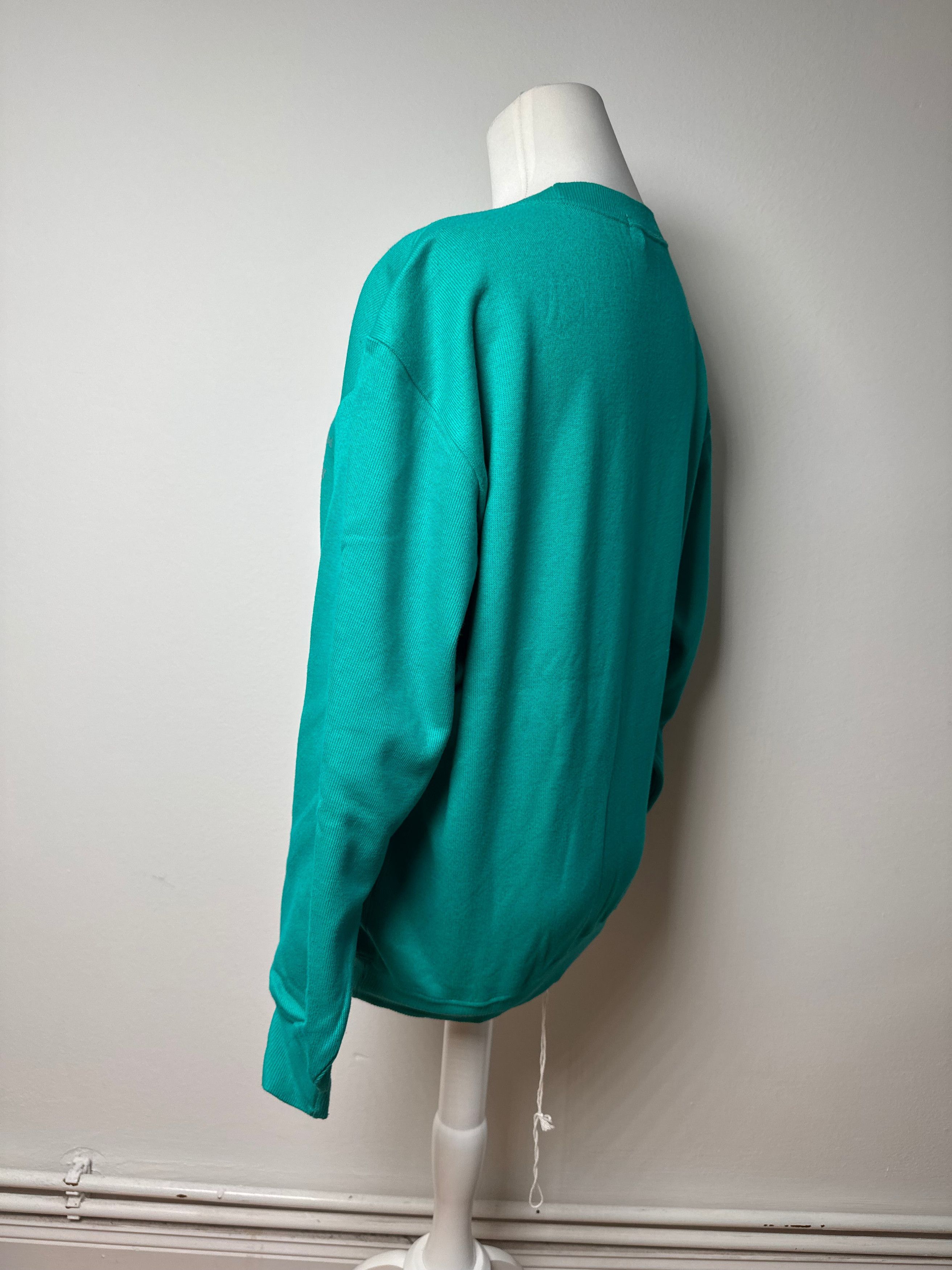 Balenciaga Vintage Sweater Green Blue Size L / US 10 / IT 46 - 2 Thumbnail