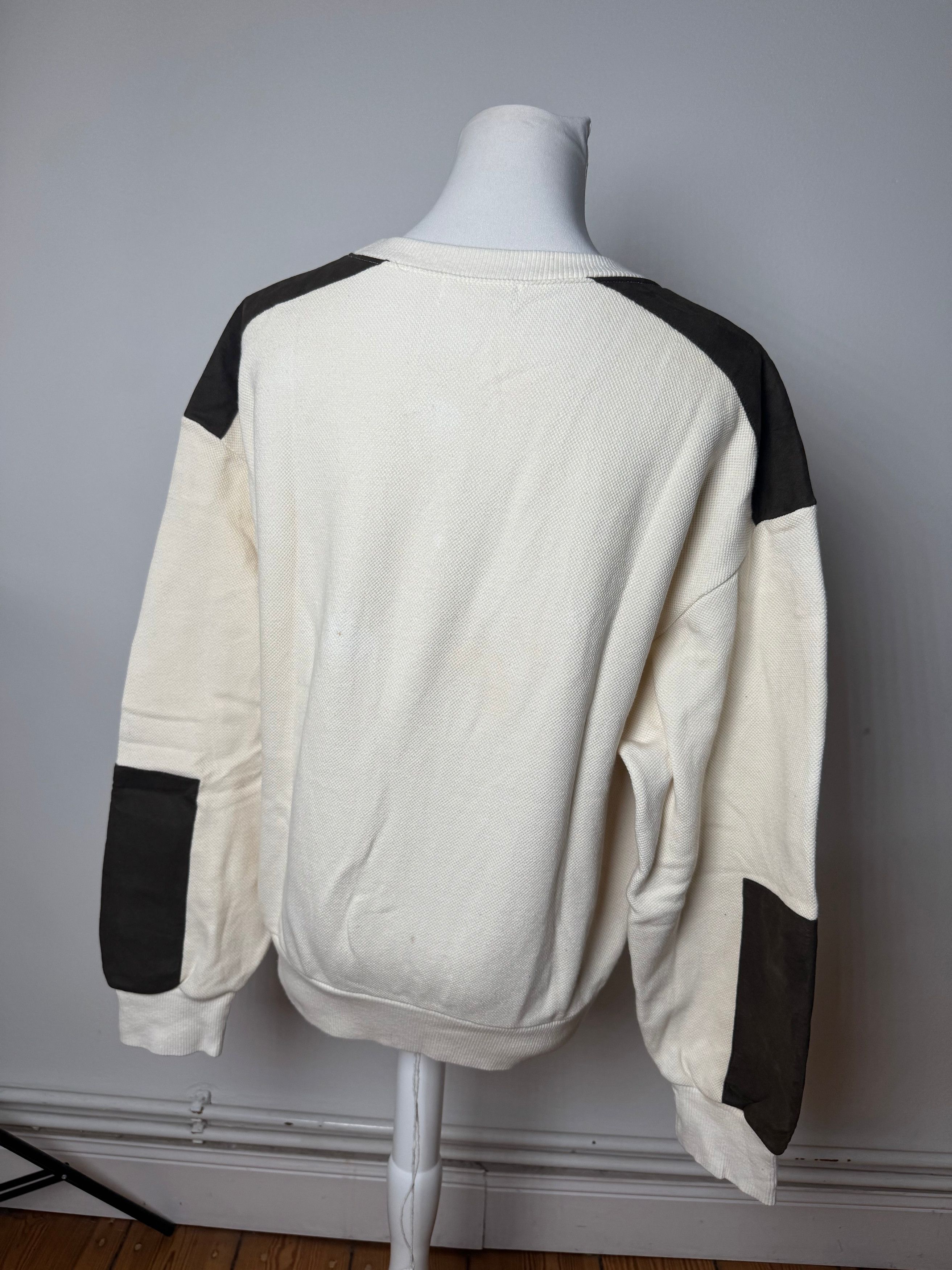 Courreges Vintage Wool Leather Sweater Beige Brown M Size S / US 4 / IT 40 - 12 Thumbnail