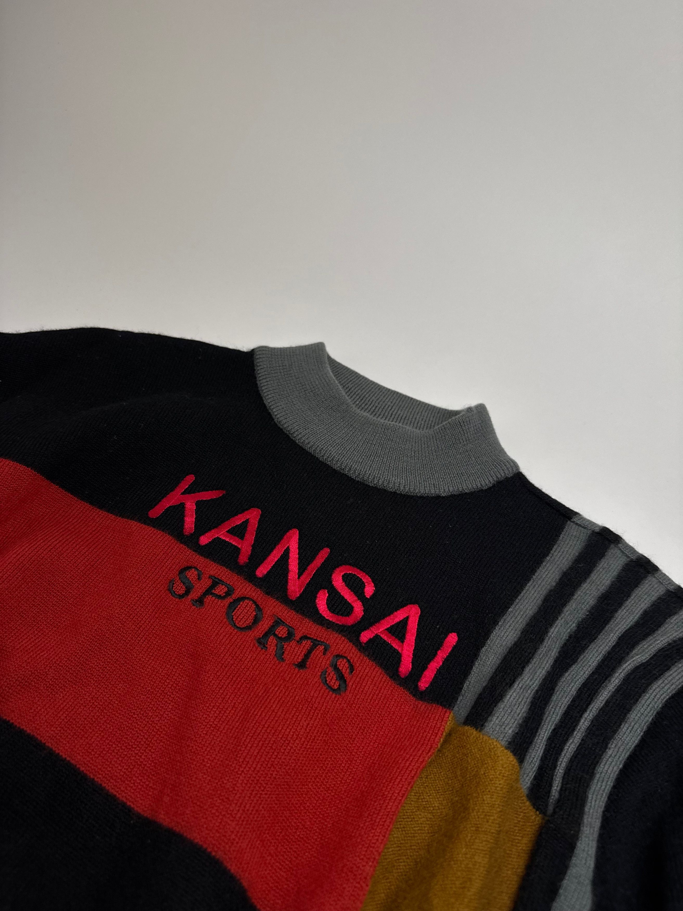 Kansai Yamamoto Vintage Wool Sweater black red M Size M / US 6-8 / IT 42-44 - 12 Thumbnail