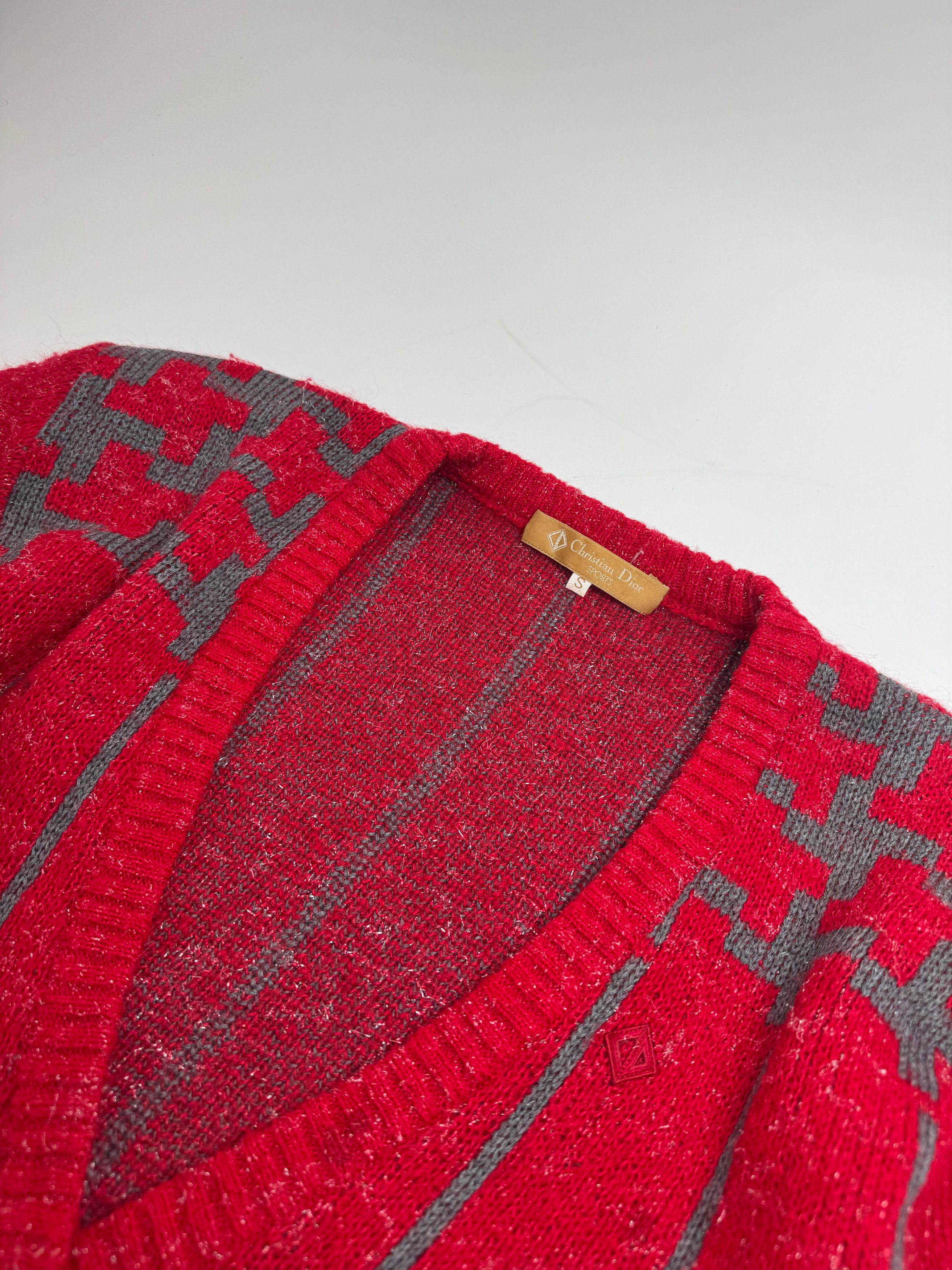 Dior Vintage Wool Sweater Red M Size M / US 6-8 / IT 42-44 - 5 Thumbnail