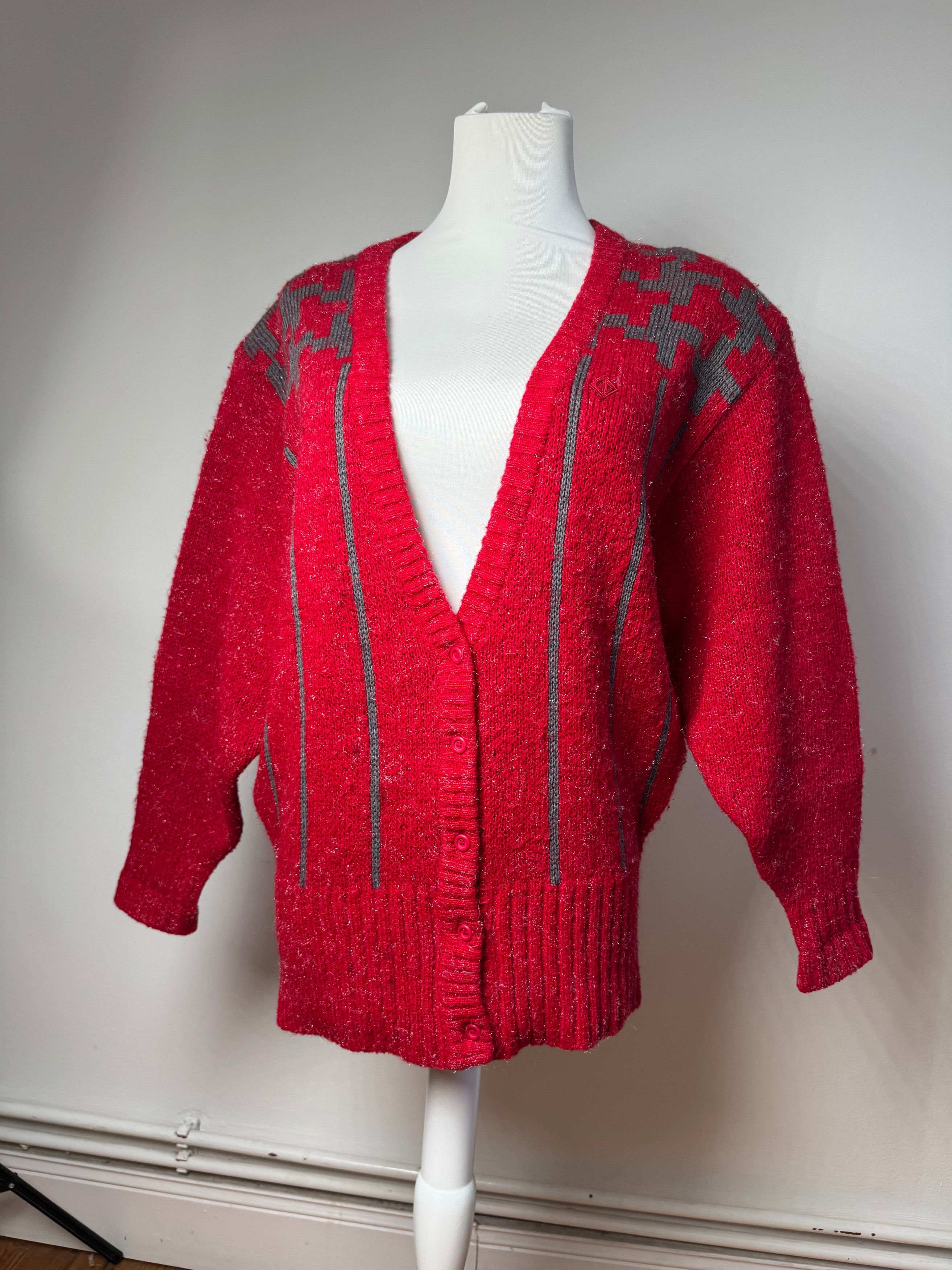 Dior Vintage Wool Sweater Red M Size M / US 6-8 / IT 42-44 - 11 Thumbnail