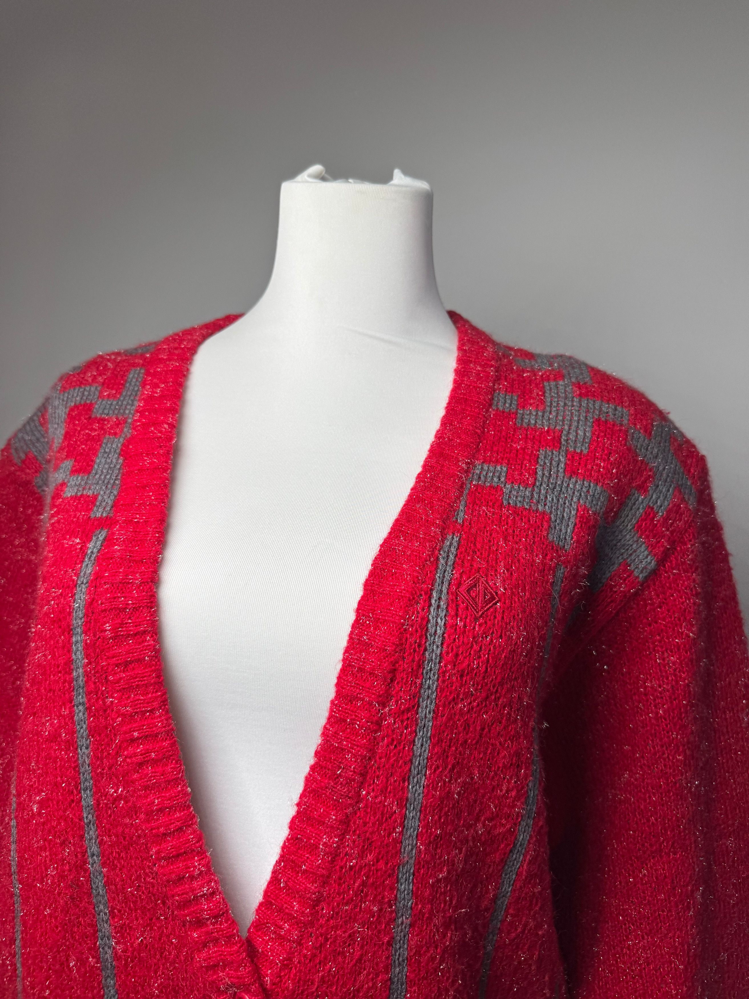 Dior Vintage Wool Sweater Red M Size M / US 6-8 / IT 42-44 - 14 Thumbnail