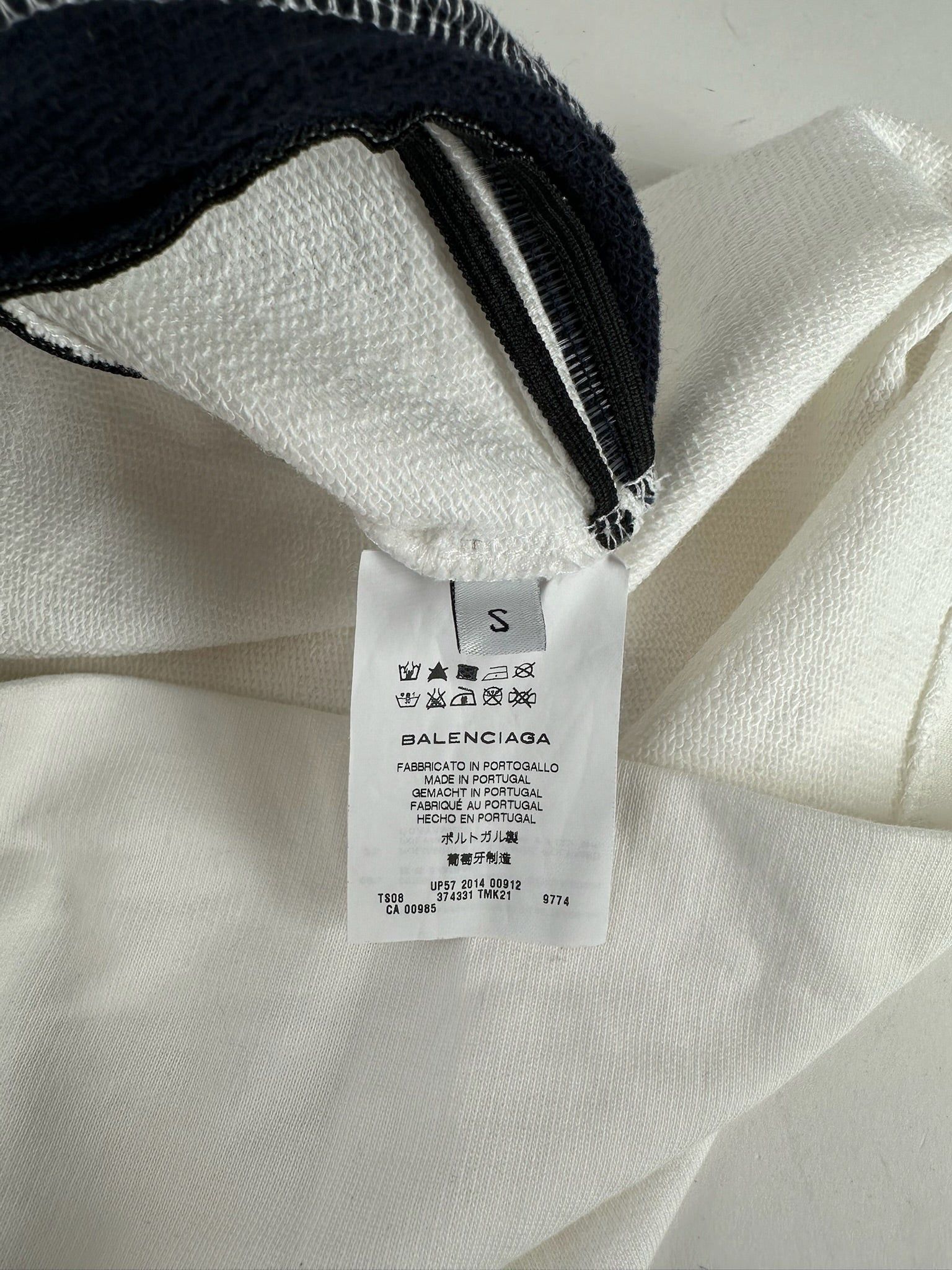 Balenciaga Vintage Navy White striped sweater Size S / US 4 / IT 40 - 5 Thumbnail