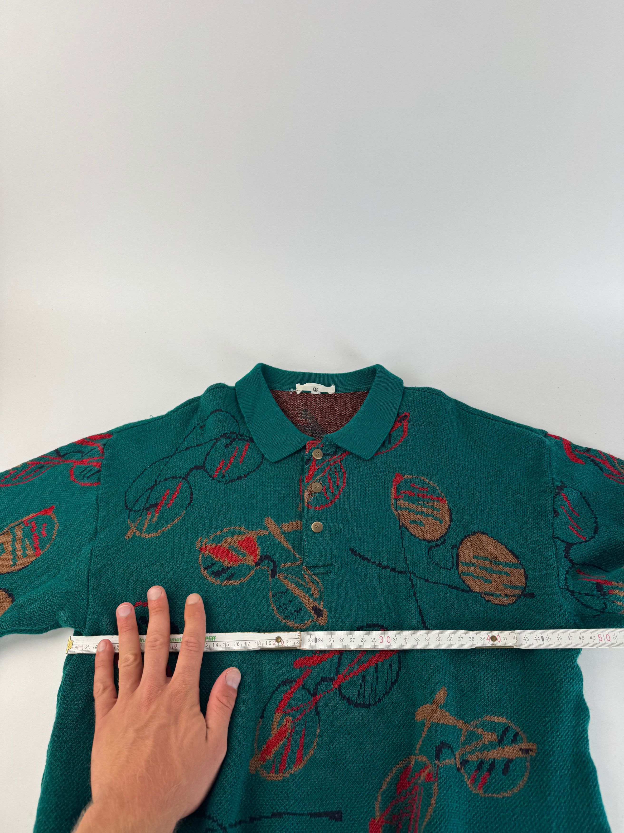 Balenciaga Vintage vintage Sweather Green L Size L / US 10 / IT 46 - 8 Thumbnail