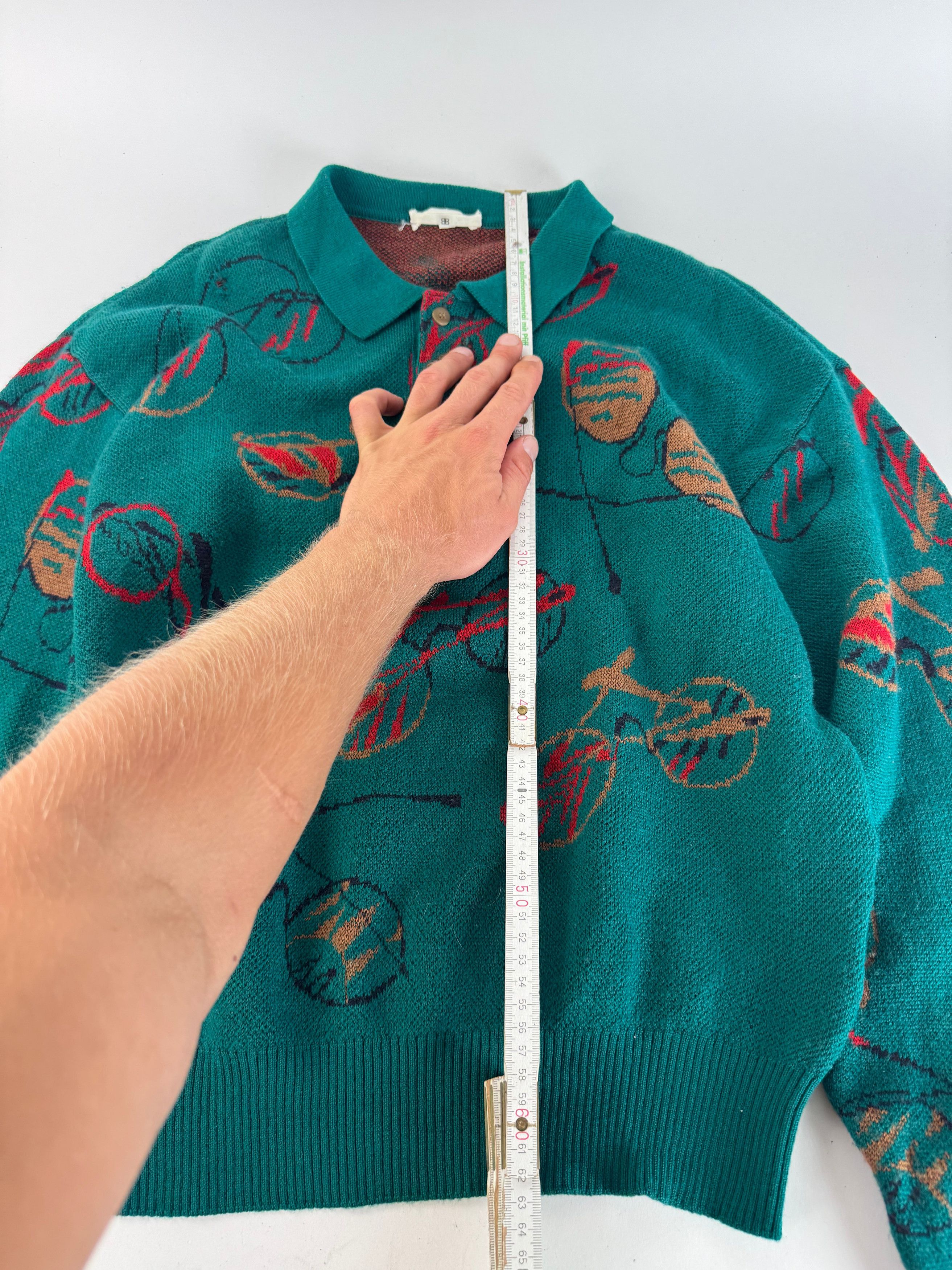 Balenciaga Vintage vintage Sweather Green L Size L / US 10 / IT 46 - 7 Thumbnail