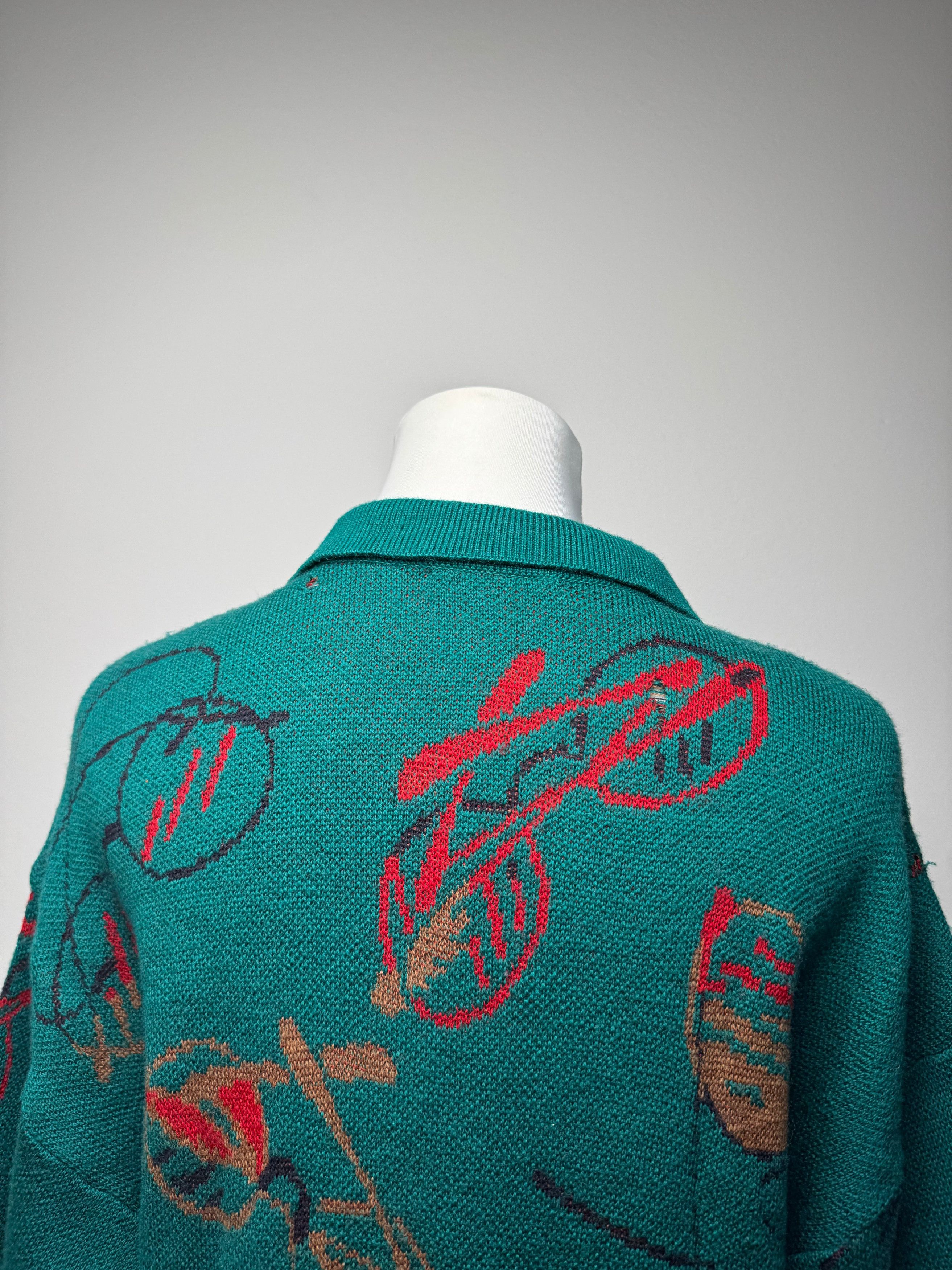 Balenciaga Vintage vintage Sweather Green L Size L / US 10 / IT 46 - 15 Thumbnail