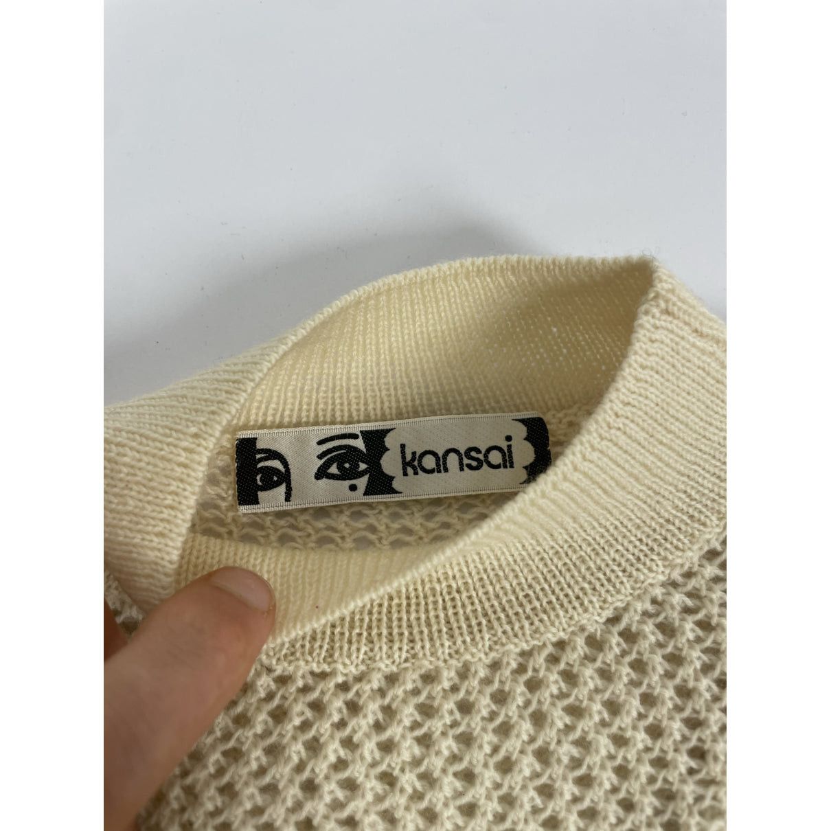 Kansai Yamamoto Beige Wool Knitwear Size M / US 6-8 / IT 42-44 - 5 Thumbnail