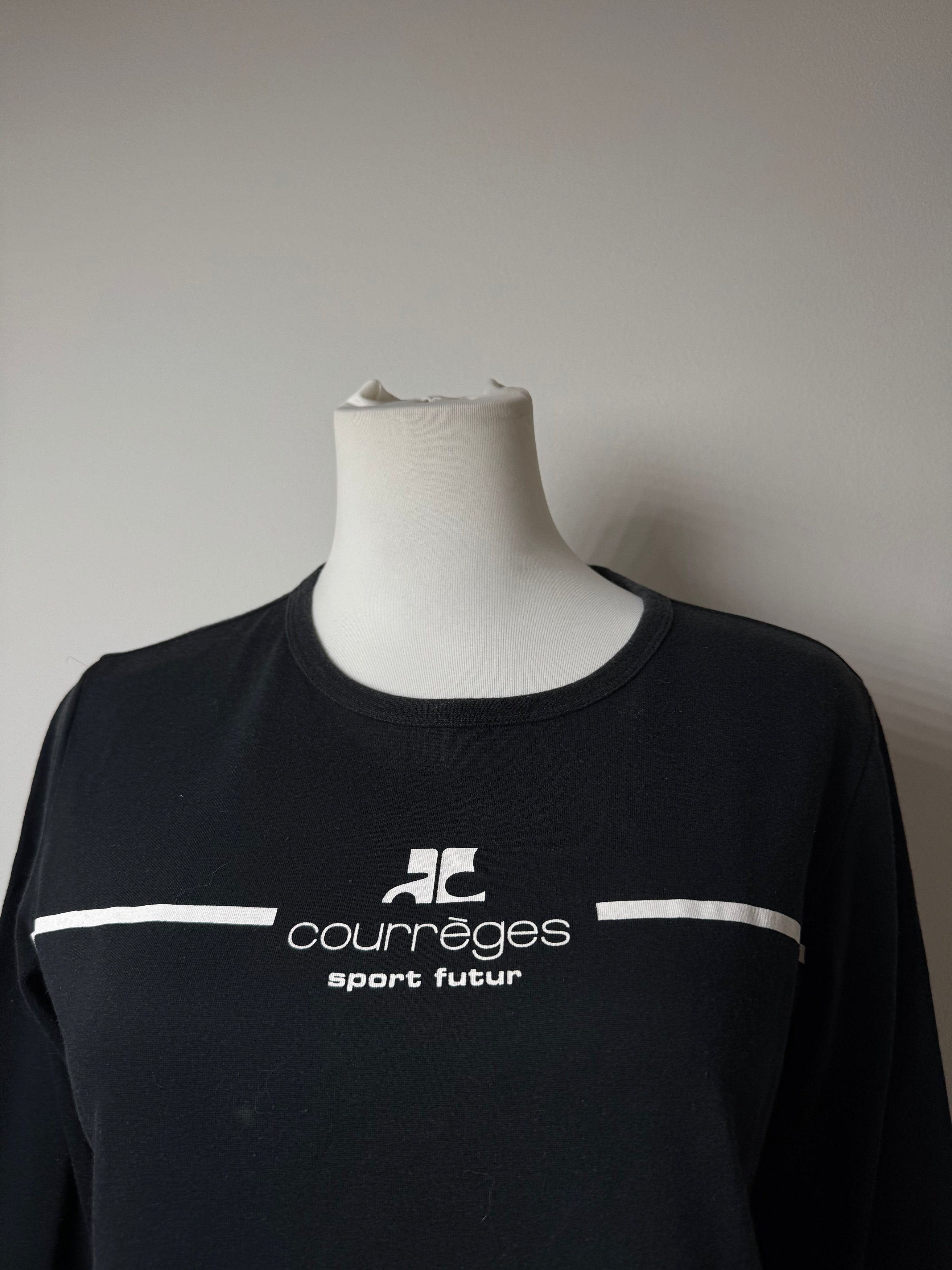 Courreges Vintage Paris Sweater Black 38/M Size S / US 4 / IT 40 - 2 Thumbnail