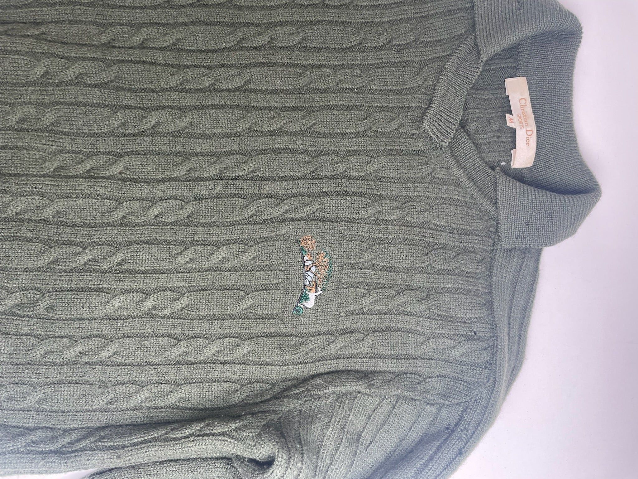 Dior Vintage Wool Sweater Dark Green M Size M / US 6-8 / IT 42-44 - 5 Thumbnail