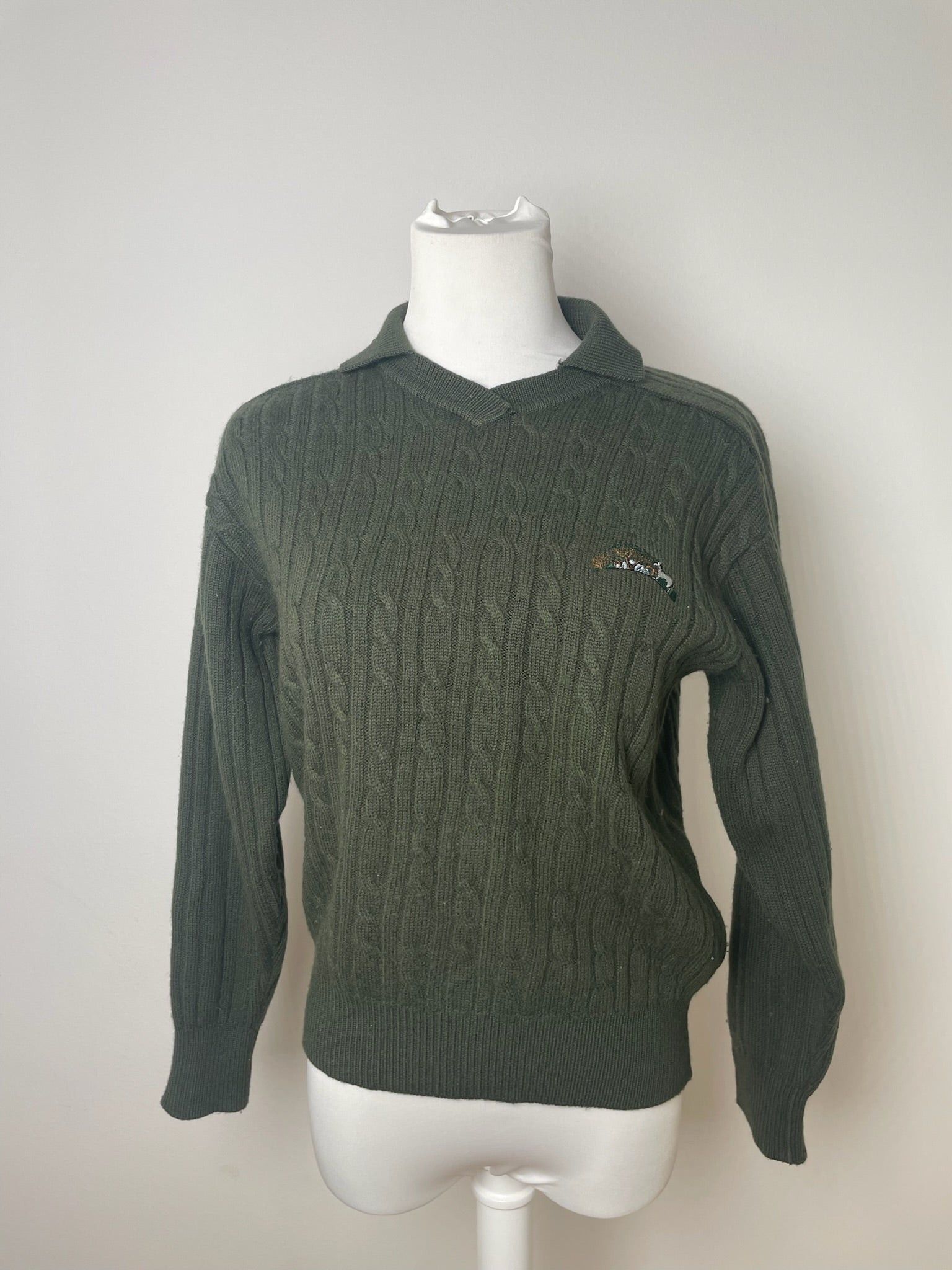 Dior Vintage Wool Sweater Dark Green M Size M / US 6-8 / IT 42-44 - 3 Thumbnail