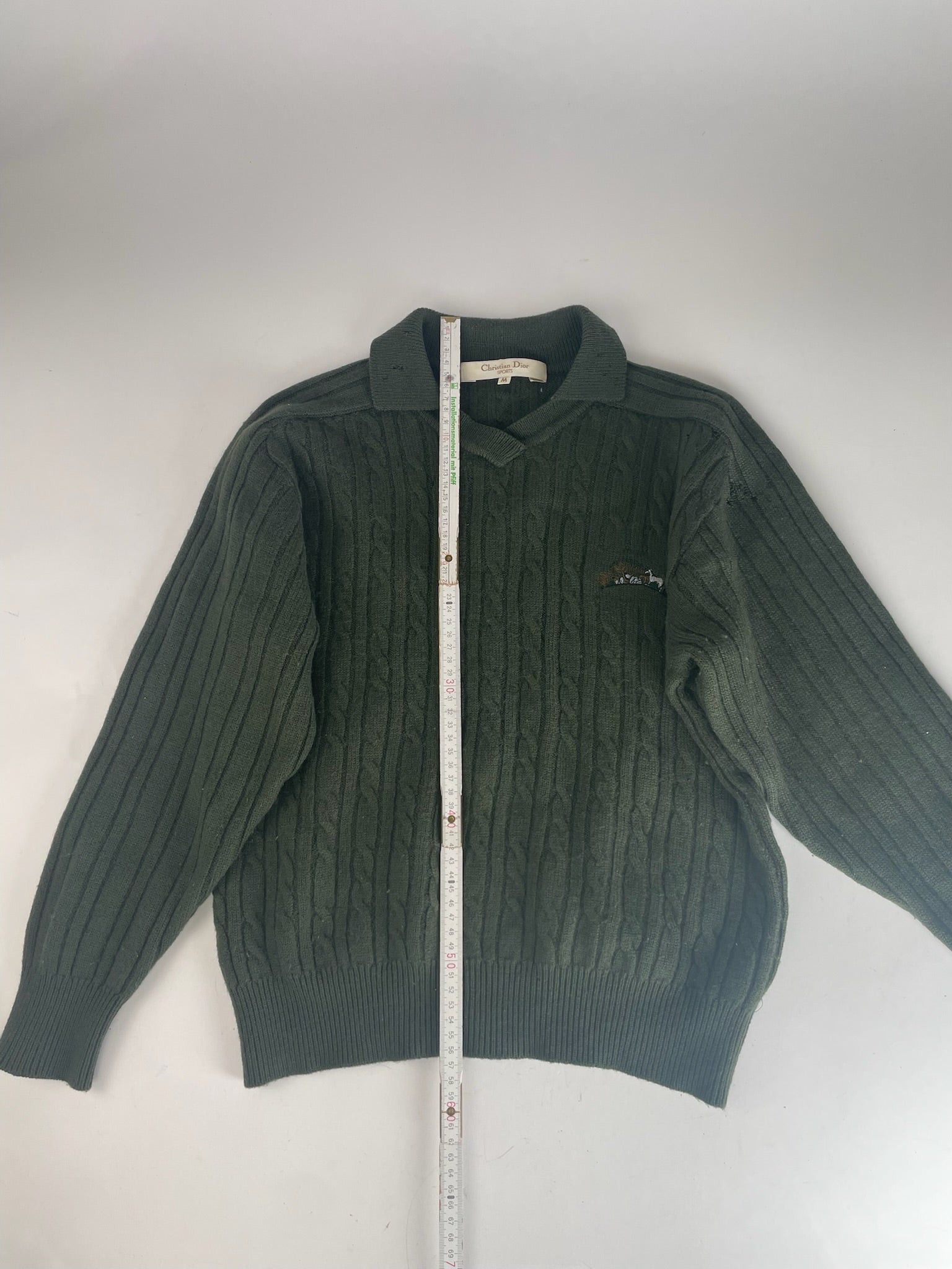 Dior Vintage Wool Sweater Dark Green M Size M / US 6-8 / IT 42-44 - 16 Thumbnail
