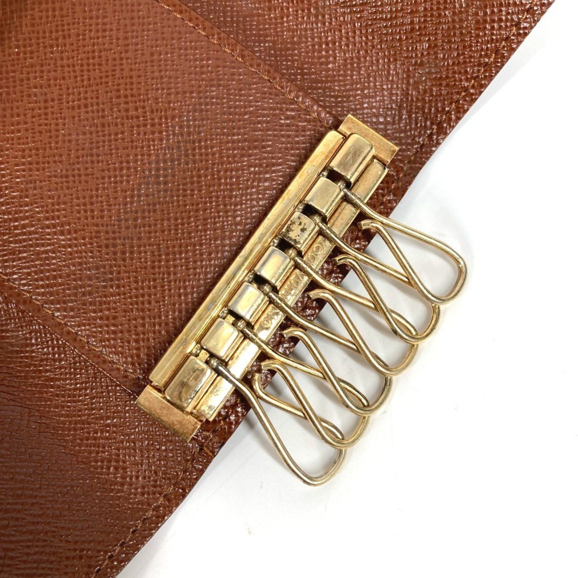 Louis Vuitton LOUIS VUITTON M62630 Monogram Multicle 6 Key Case with Keys and Hooks, Canvas, Brown, for Men Women Size ONE SIZE - 3 Thumbnail