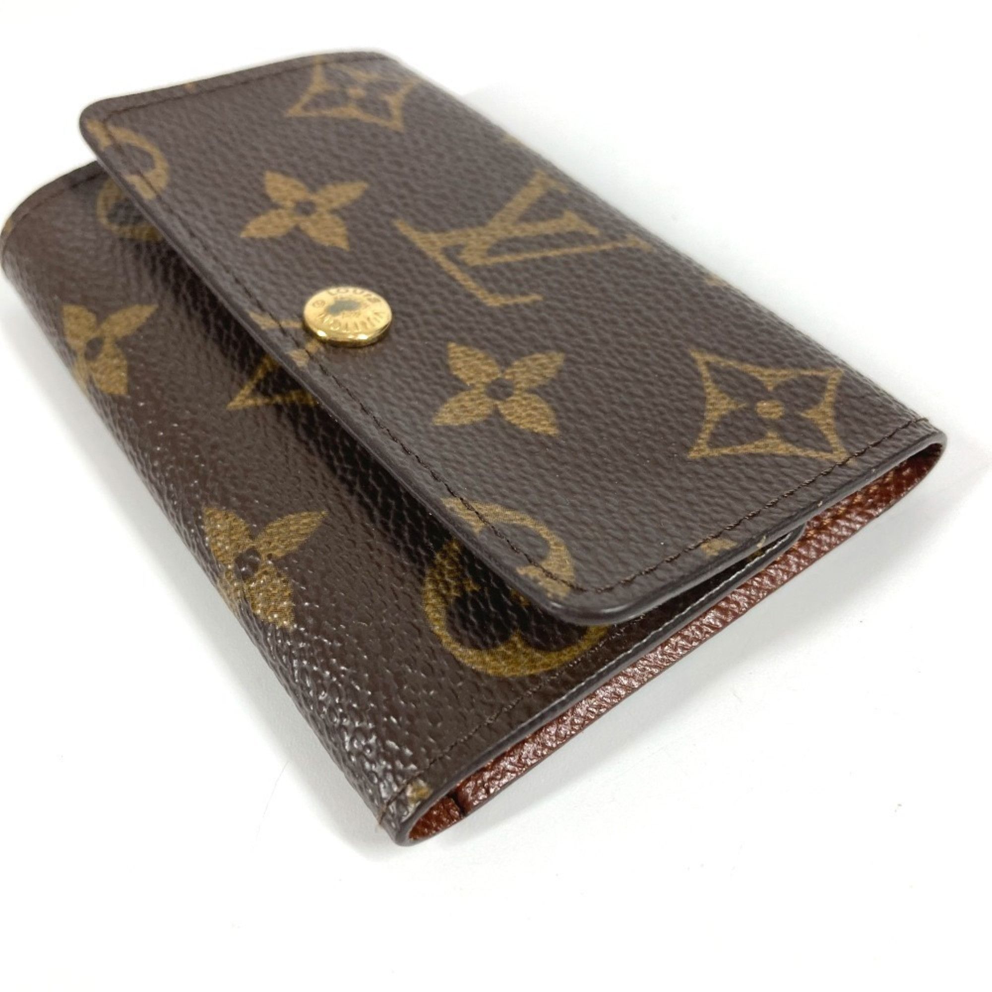 Louis Vuitton LOUIS VUITTON M62630 Monogram Multicle 6 Key Case with Keys and Hooks, Canvas, Brown, for Men Women Size ONE SIZE - 5 Thumbnail