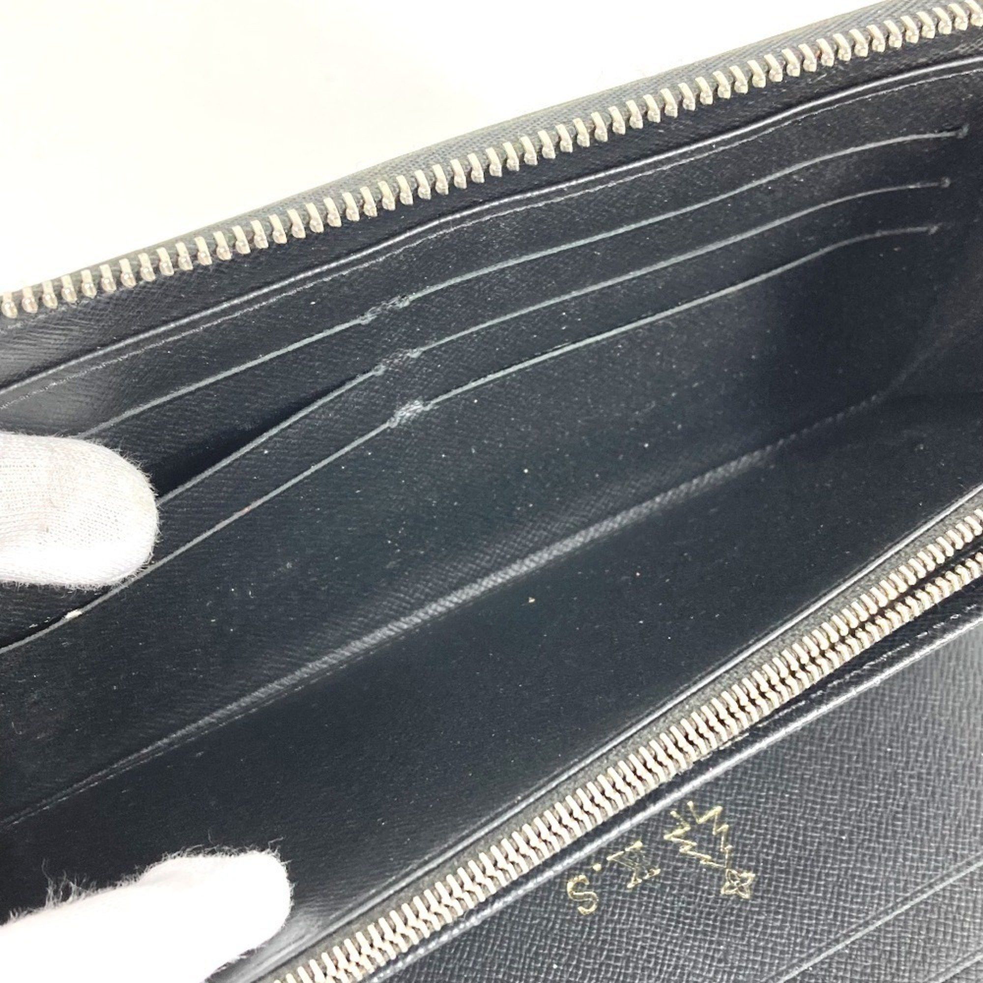 Louis Vuitton LOUIS VUITTON N60153 Damier Graphite Zippy Organizer NM Long Wallet with LV Alps Patch, Round Zipper, Canvas, Men's and Women's, Black Size ONE SIZE - 3 Thumbnail