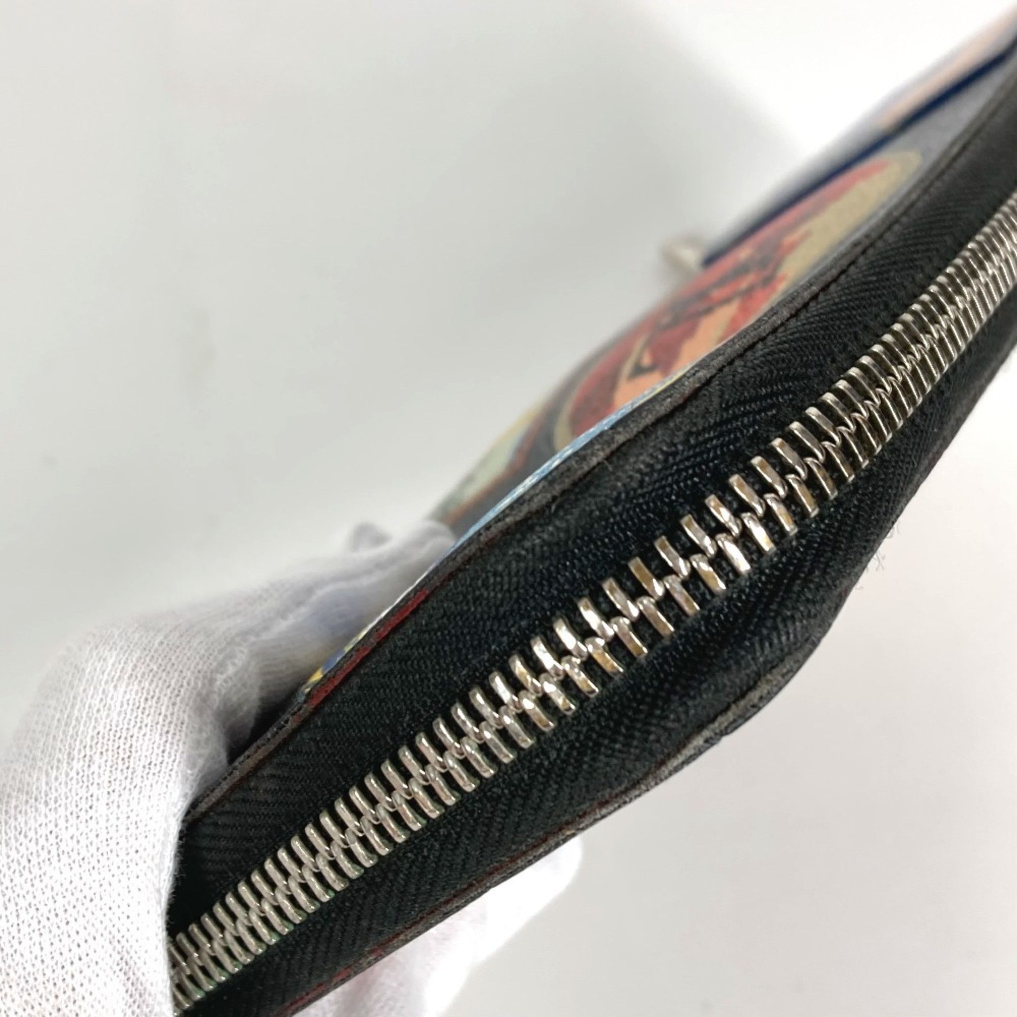 Louis Vuitton LOUIS VUITTON N60153 Damier Graphite Zippy Organizer NM Long Wallet with LV Alps Patch, Round Zipper, Canvas, Men's and Women's, Black Size ONE SIZE - 11 Thumbnail