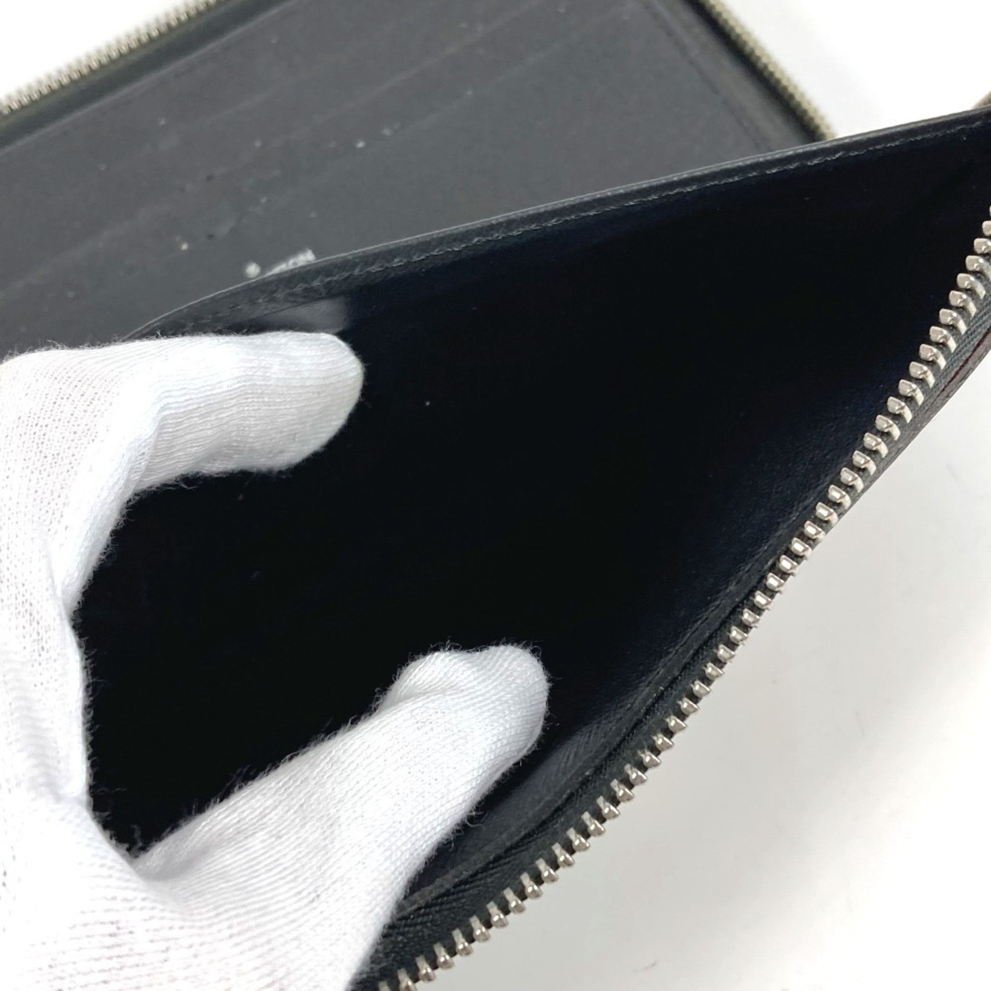 Louis Vuitton LOUIS VUITTON N60153 Damier Graphite Zippy Organizer NM Long Wallet with LV Alps Patch, Round Zipper, Canvas, Men's and Women's, Black Size ONE SIZE - 6 Thumbnail