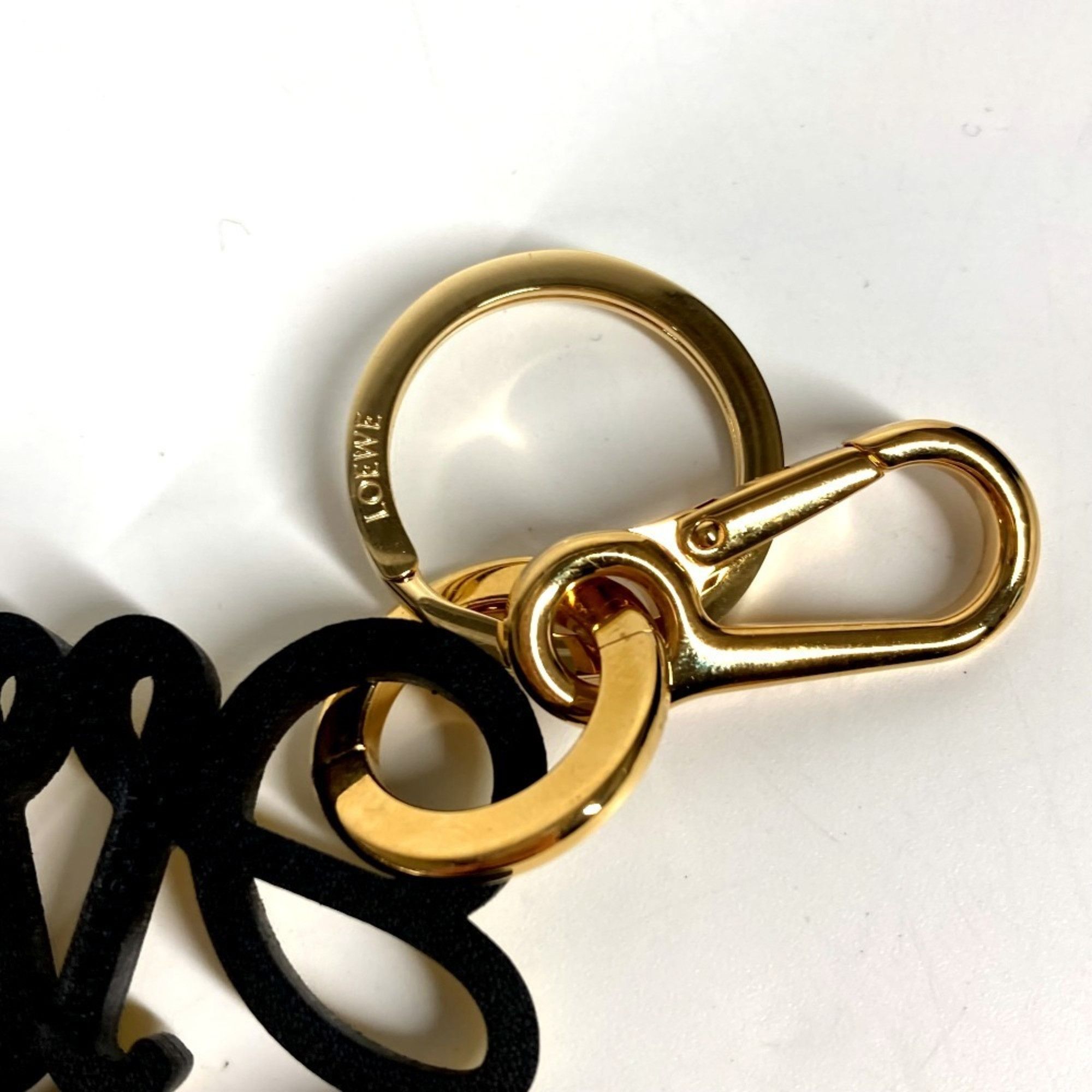 Loewe LOEWE C821232X06 Logo Anagram Charm (Calf Leather) Bag Keychain Leather Men's Women's Yellow Size ONE SIZE - 7 Thumbnail
