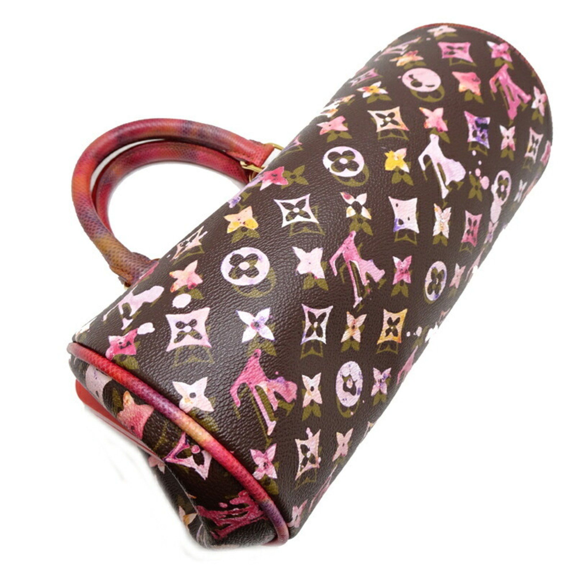 Louis Vuitton Louis Vuitton Papillon Women's Handbag M95730 Monogram Watercolor Marron Size ONE SIZE - 3 Thumbnail