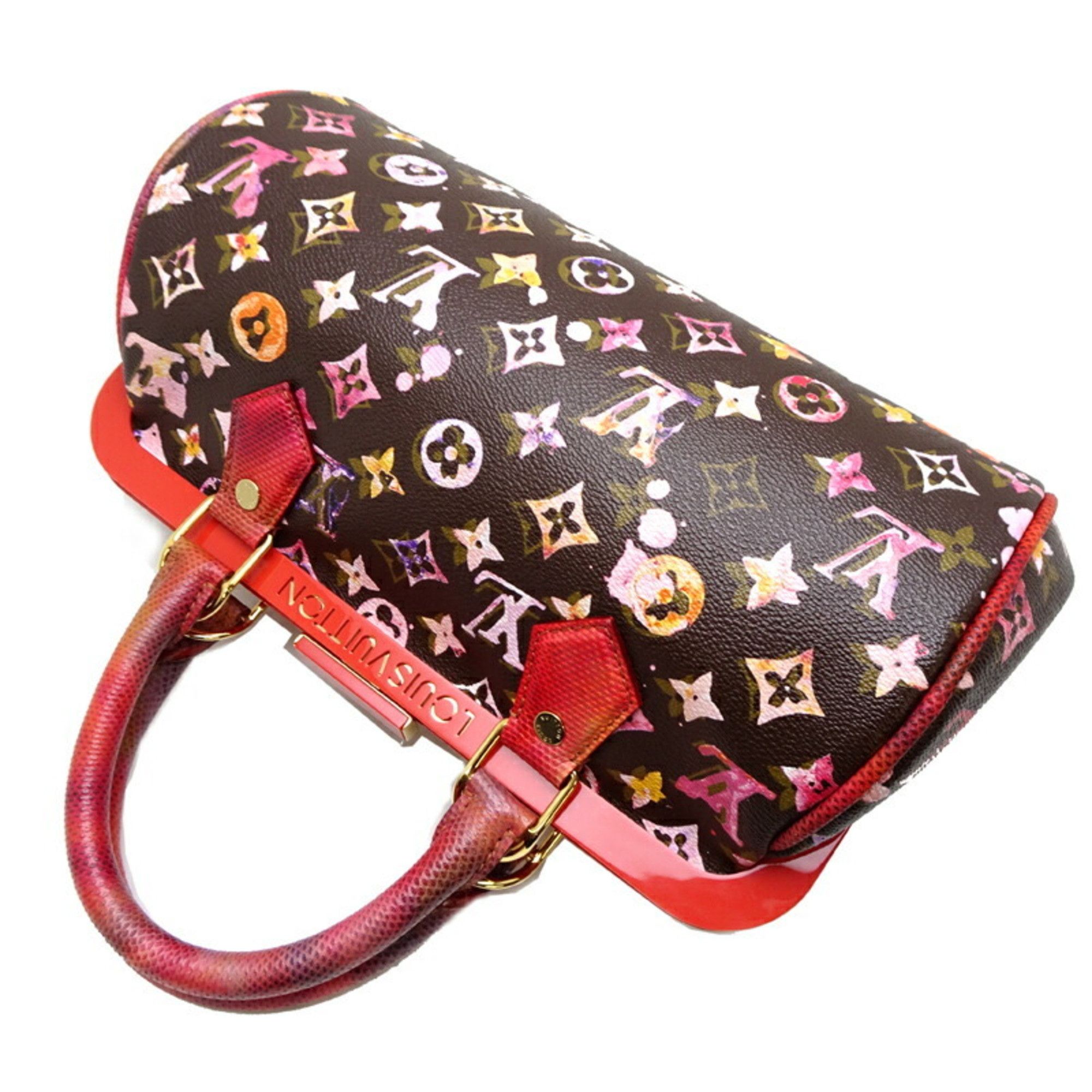 Louis Vuitton Louis Vuitton Papillon Women's Handbag M95730 Monogram Watercolor Marron Size ONE SIZE - 4 Thumbnail