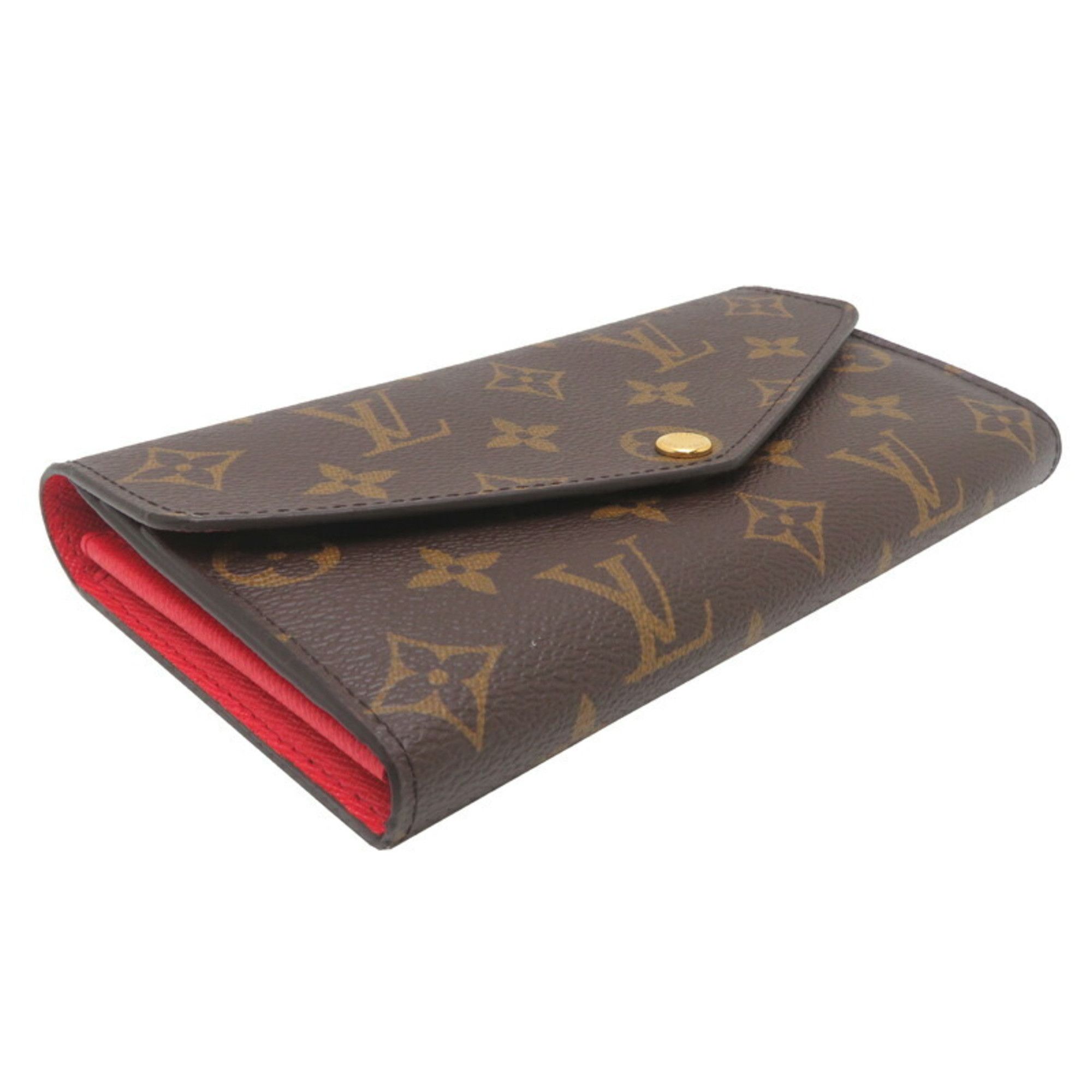 Louis Vuitton Louis Vuitton Portefeuille Sarah Women's Long Wallet M62236 Monogram Coquelicot (Brown) Size ONE SIZE - 3 Thumbnail
