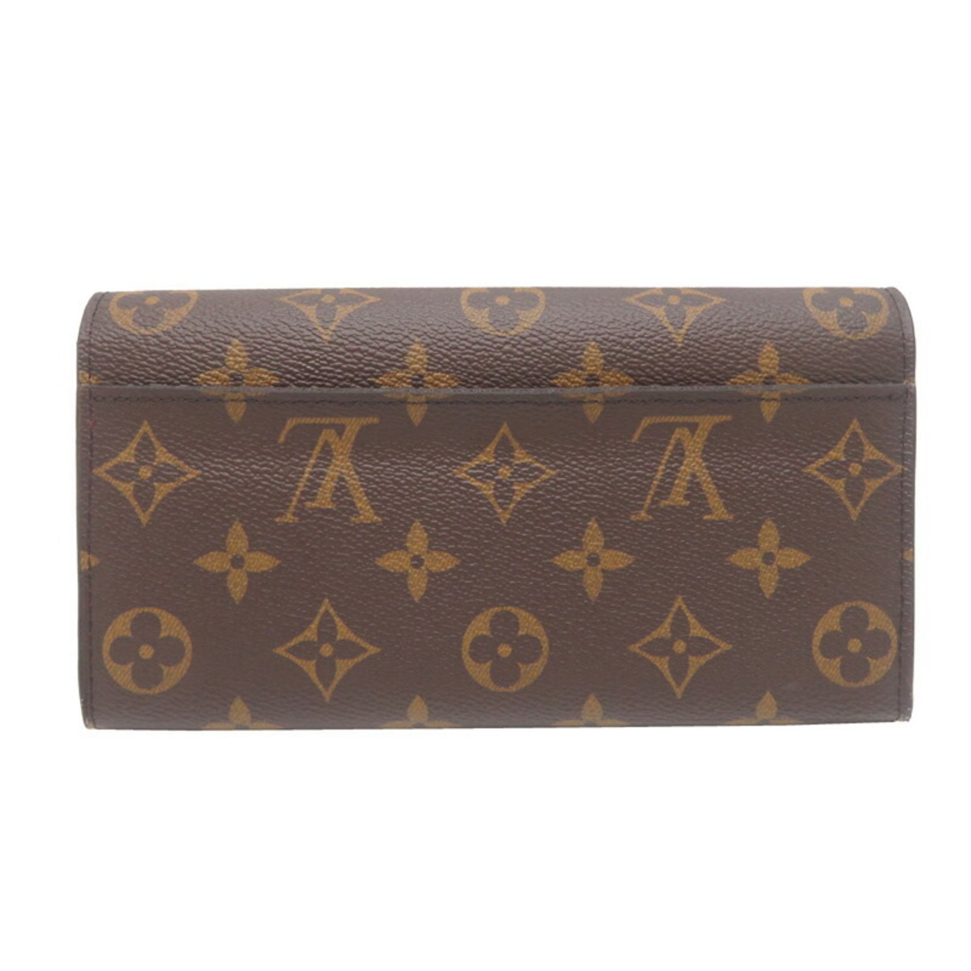 Louis Vuitton Louis Vuitton Portefeuille Sarah Women's Long Wallet M62236 Monogram Coquelicot (Brown) Size ONE SIZE - 2 Thumbnail