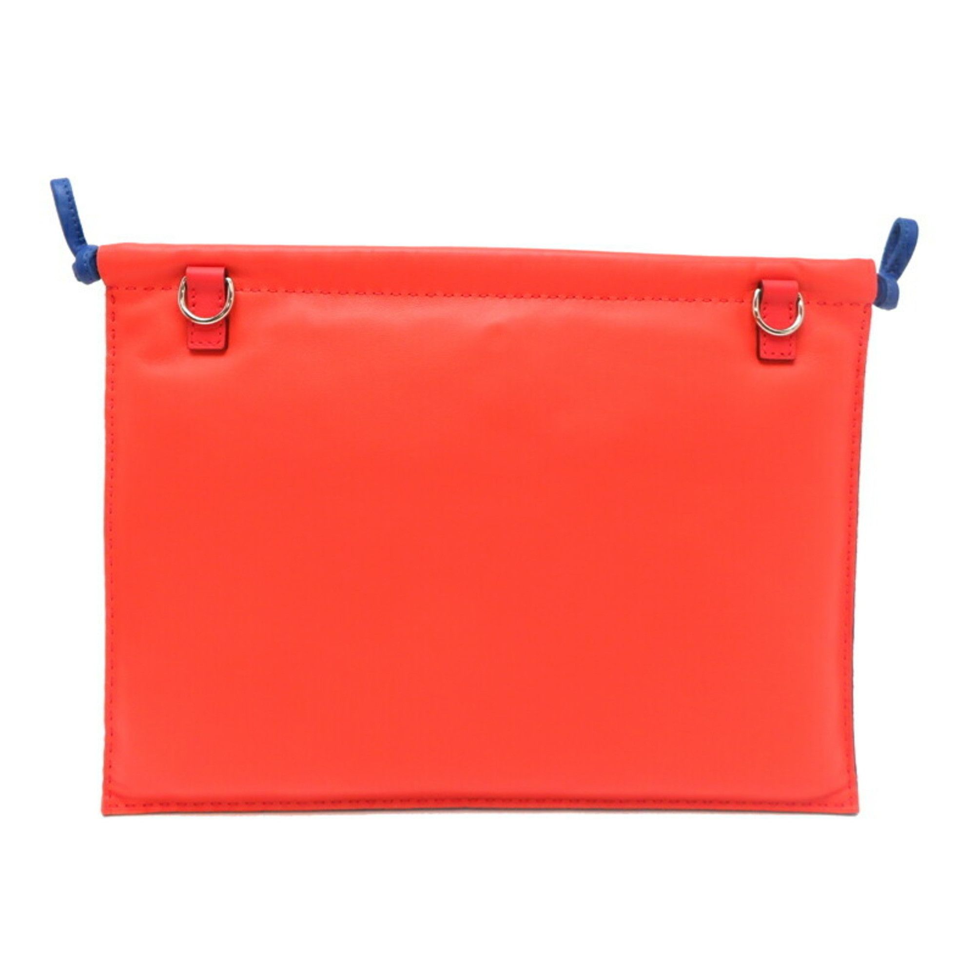 Hermes Hermes Hermès Pillowcase Crude Cell U Stamp Women's Pouch Anjou Miro Swift Orange Size ONE SIZE - 2 Thumbnail