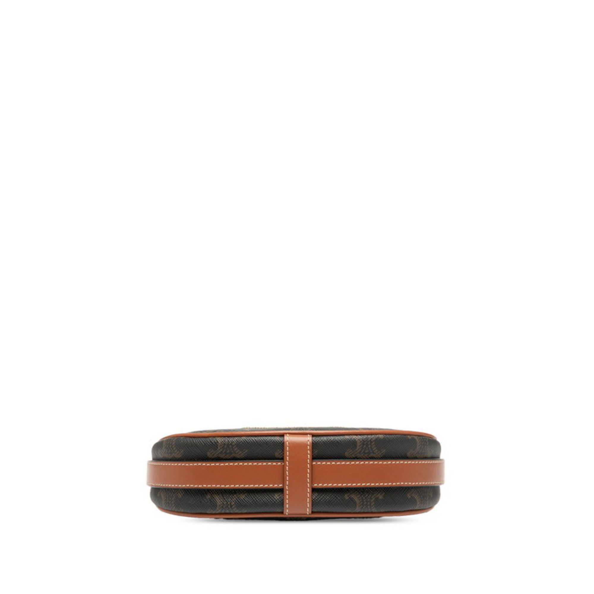 Celine Celine Triomphe Mini Handbag/Shoulder Bag in Brown Leather for Women Size ONE SIZE - 3 Thumbnail