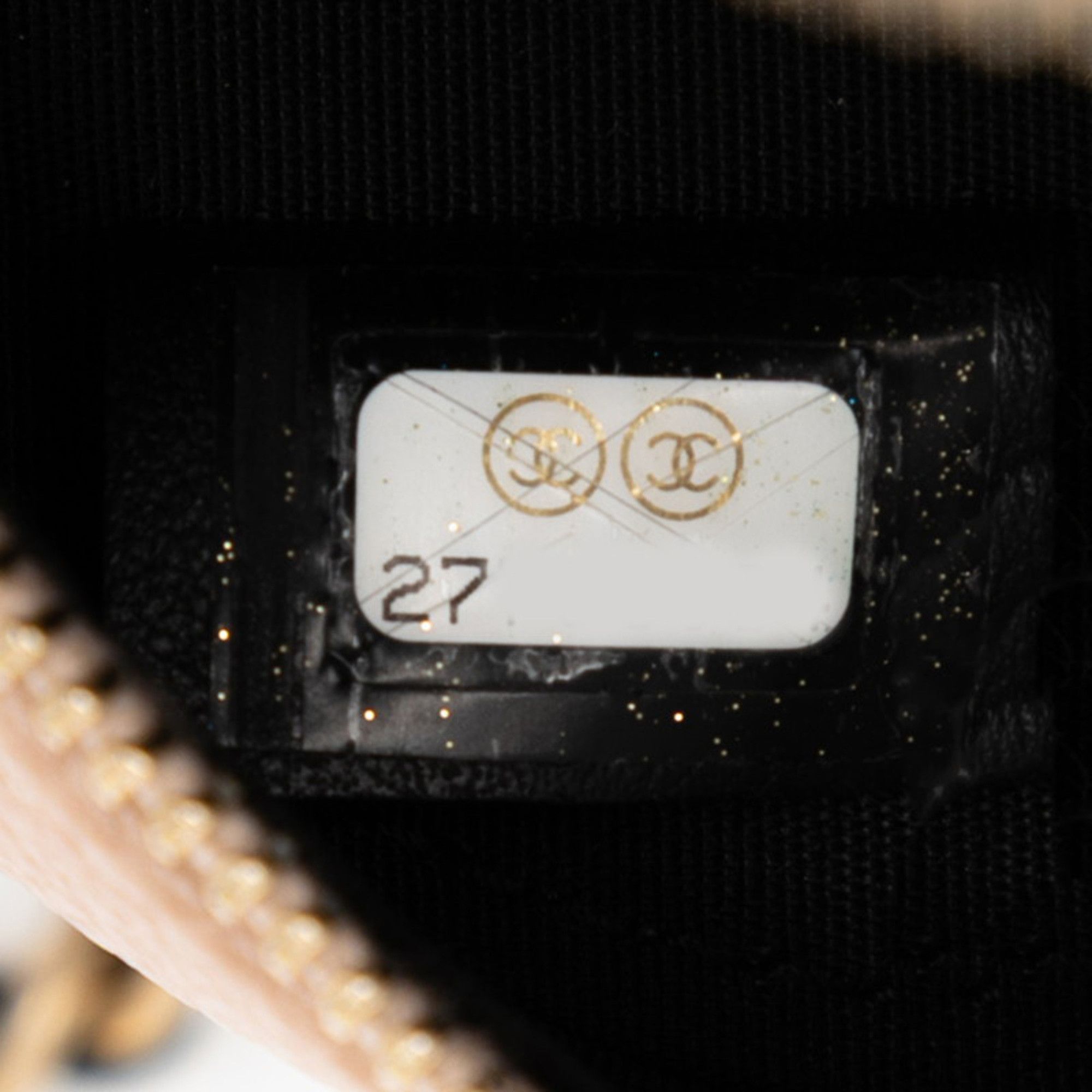 Chanel CHANEL Matelasse CC Filigree Chain Shoulder Bag in Beige and Black Caviar Skin for Women Size ONE SIZE - 6 Thumbnail