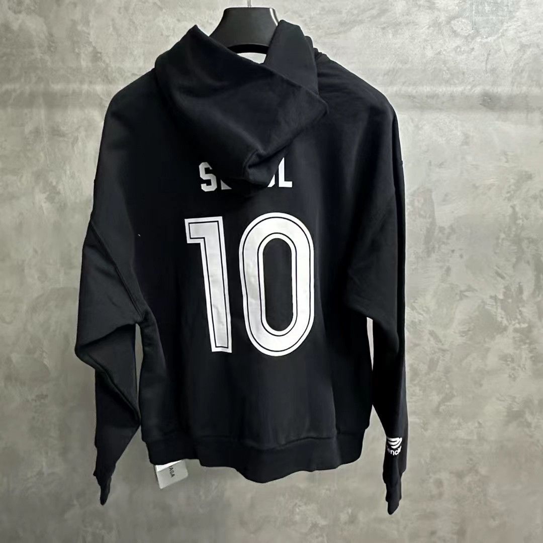 Balenciaga Balenciaga Zip-Up Hoodie with Logo Print - dmc Size US XXS / EU 40 - 2 Thumbnail