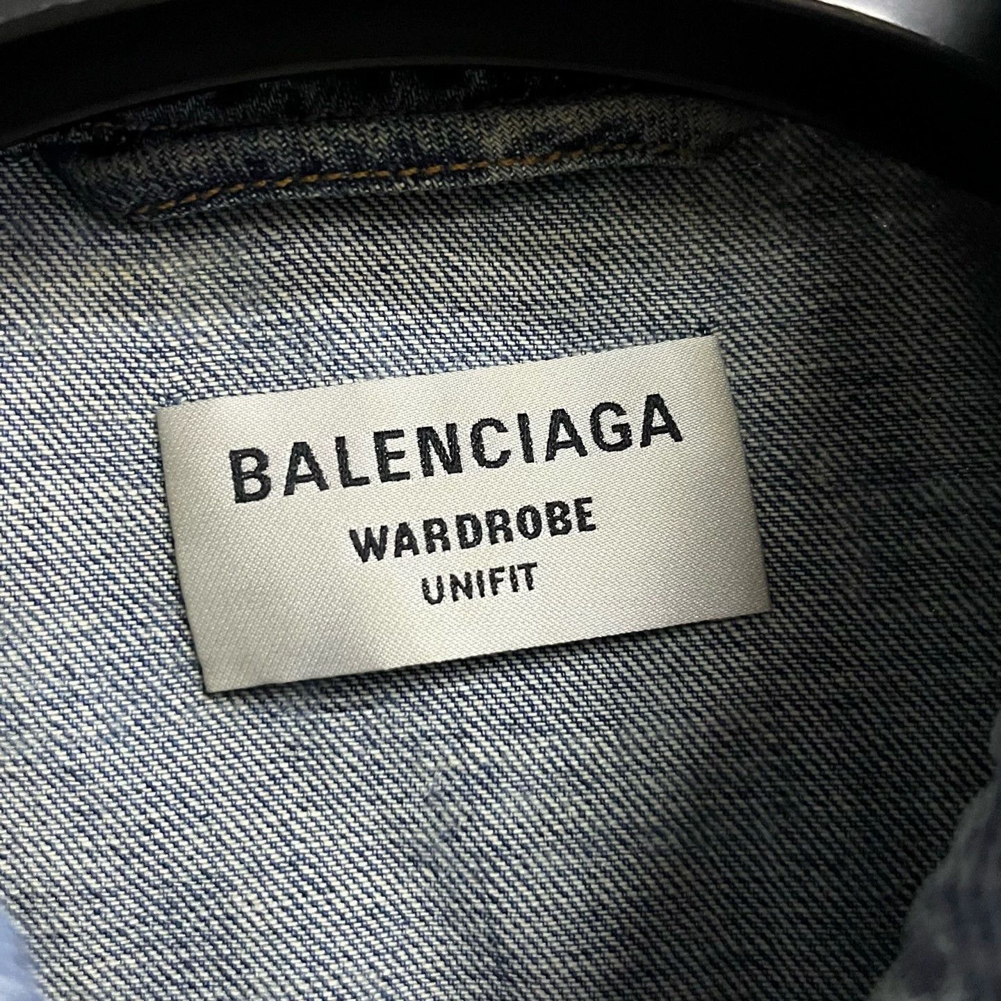 Balenciaga Balenciaga Blue Logo Denim Jacket - dmc Size US L / EU 52-54 / 3 - 3 Thumbnail