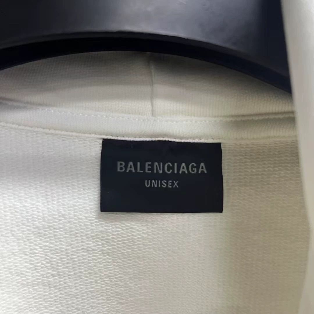 Balenciaga Balenciaga 2024 White Logo Zip Hoodie - dmc Size US XS / EU 42 / 0 - 2 Thumbnail