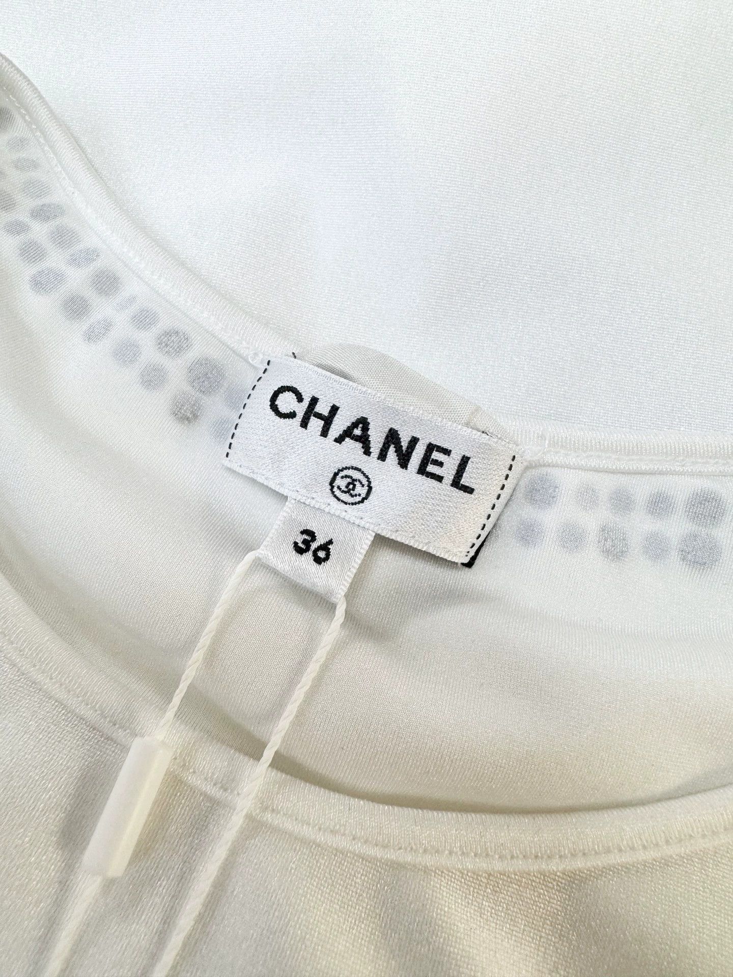 Chanel Chanel White Heart Crystal Longsleeve Top - dmc Size US M / EU 48-50 / 2 - 5 Thumbnail