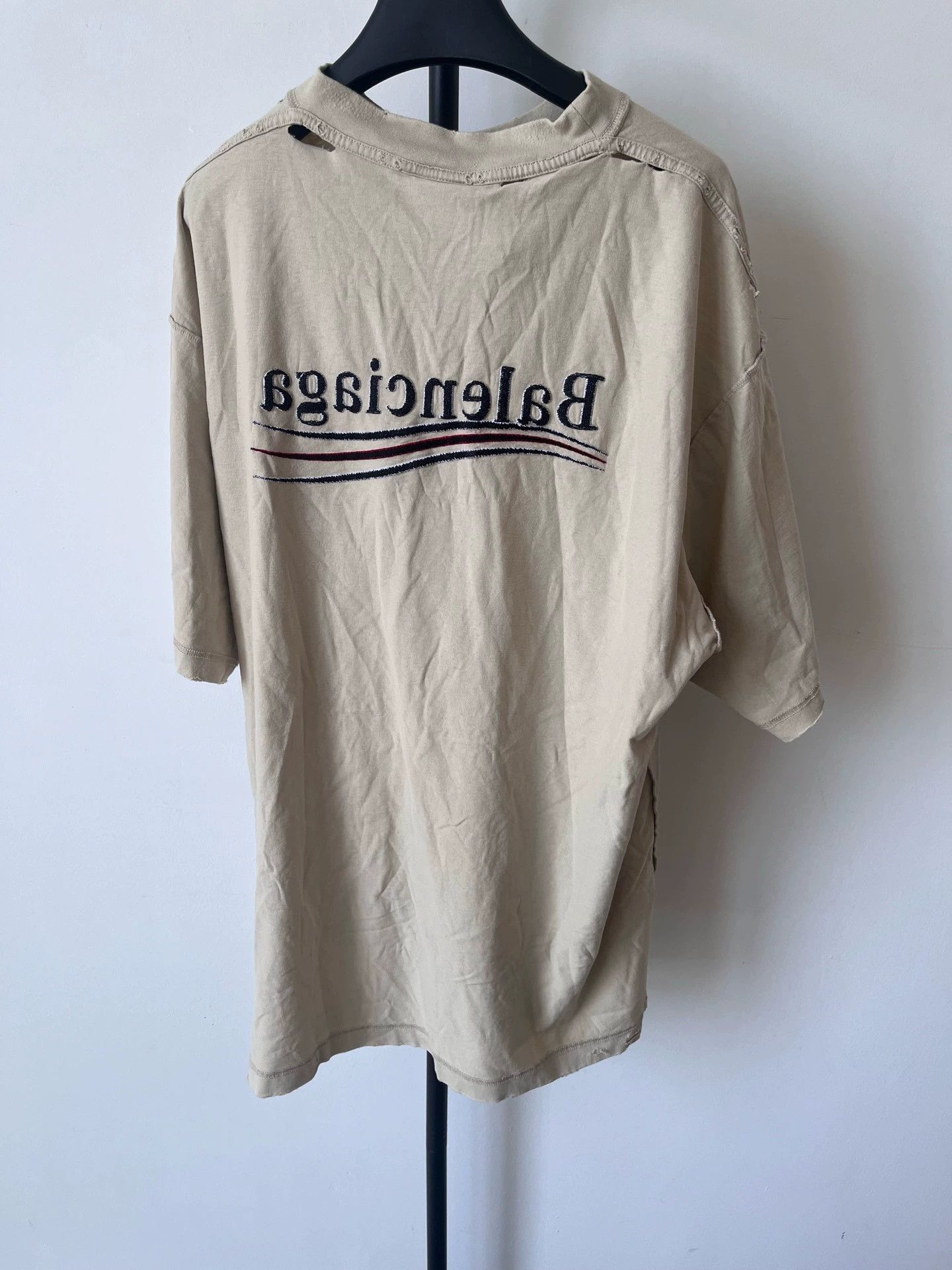 Balenciaga Balenciaga SS25 Logo Loose Short Sleeve T-shirt - dmc Size US L / EU 52-54 / 3 - 2 Thumbnail