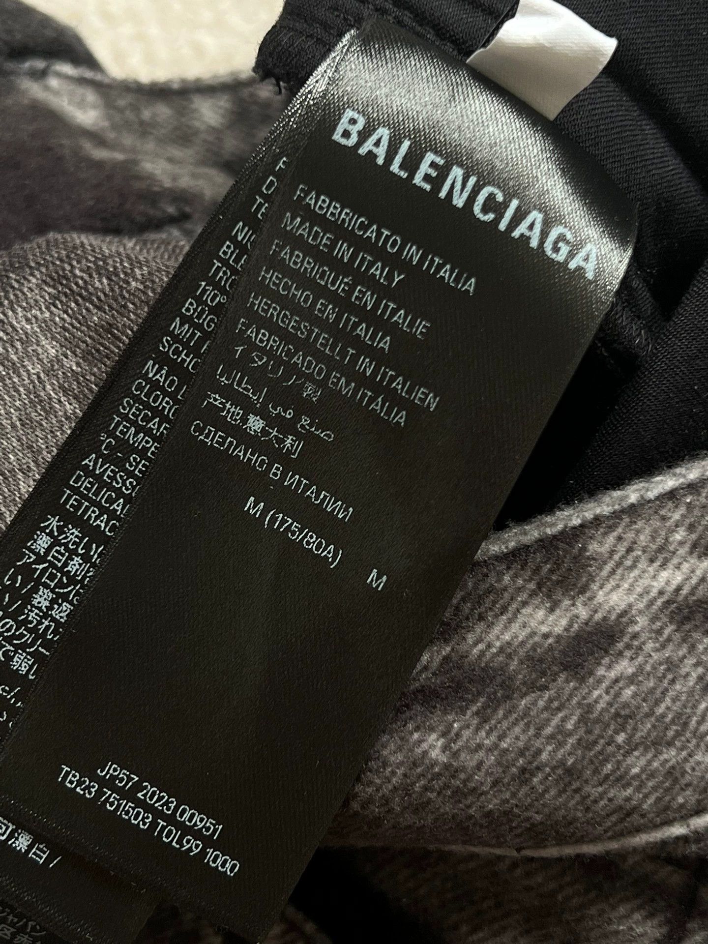 Balenciaga Balenciaga Trompe L'oeil Print Jeans - dmc Size US 36 / EU 52 - 3 Thumbnail
