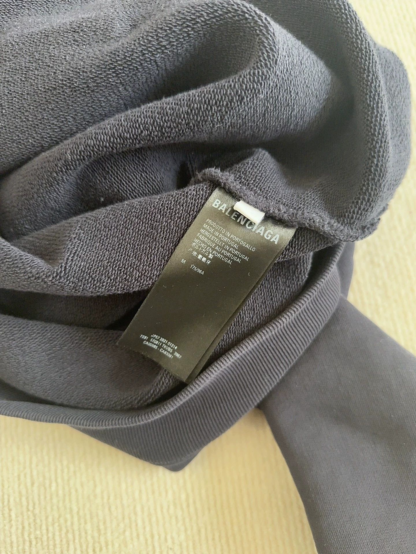 Balenciaga Balenciaga Blue Embroidered Hoodie - dmc Size US M / EU 48-50 / 2 - 2 Thumbnail