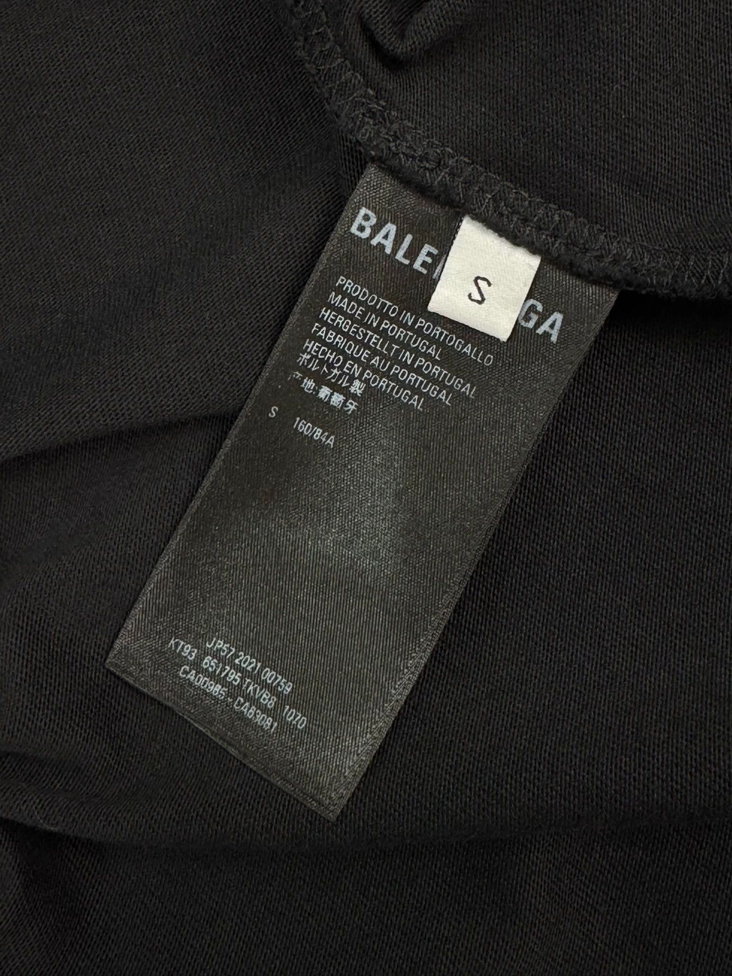 Balenciaga Balenciaga Distressed Print Slogan Tee - dmc Size US S / EU 44-46 / 1 - 8 Thumbnail