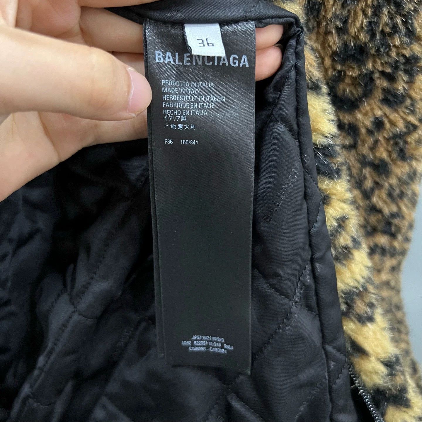 Balenciaga Balenciaga Leopard Fur Zip Coat - dmc Size US S / EU 44-46 / 1 - 3 Thumbnail